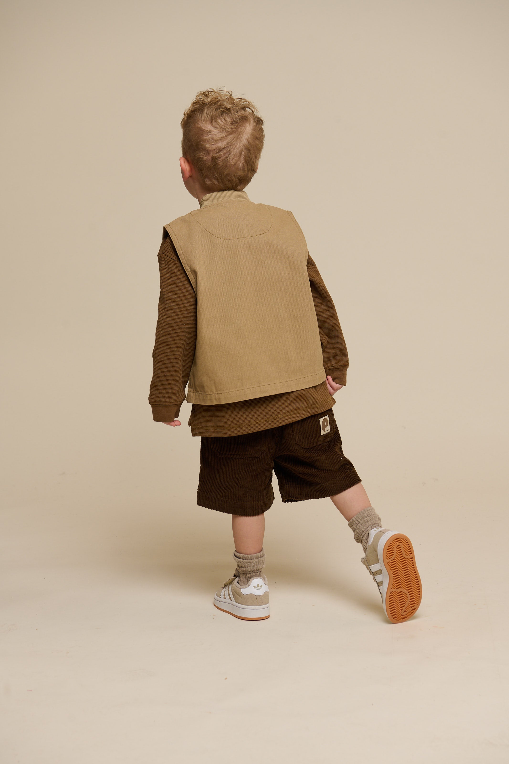 Pull-On Cord Shorts - Kids - Dark Brown | 101104 Tobias