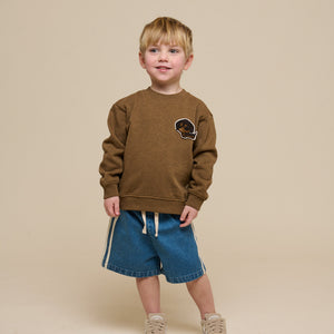 Baggy Denim Shorts mit Band - Kids - Blue Denim | 101142 Callum