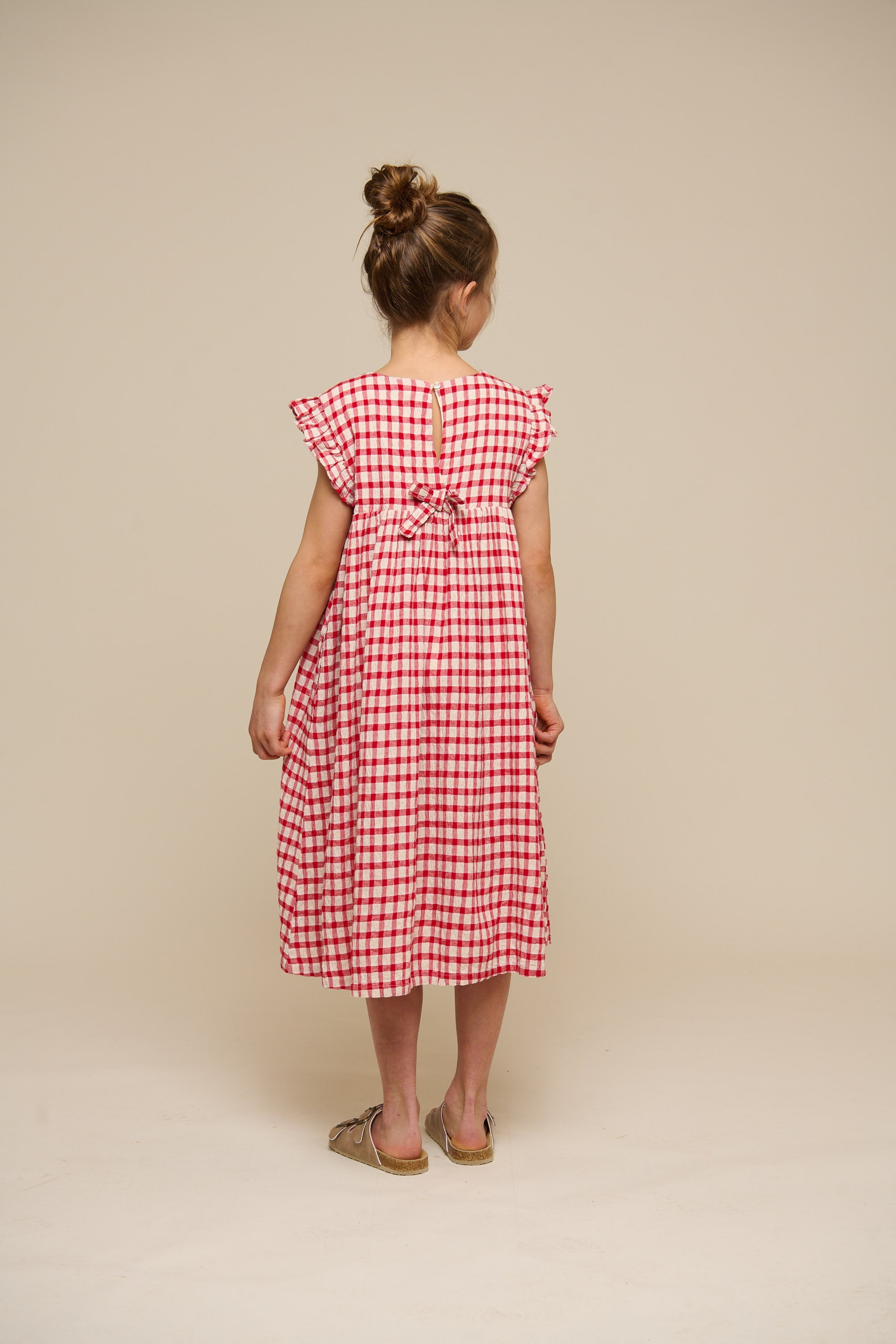 Kariertes Baumwollkleid - Tween - Cherry Red | 100905 Bonnie