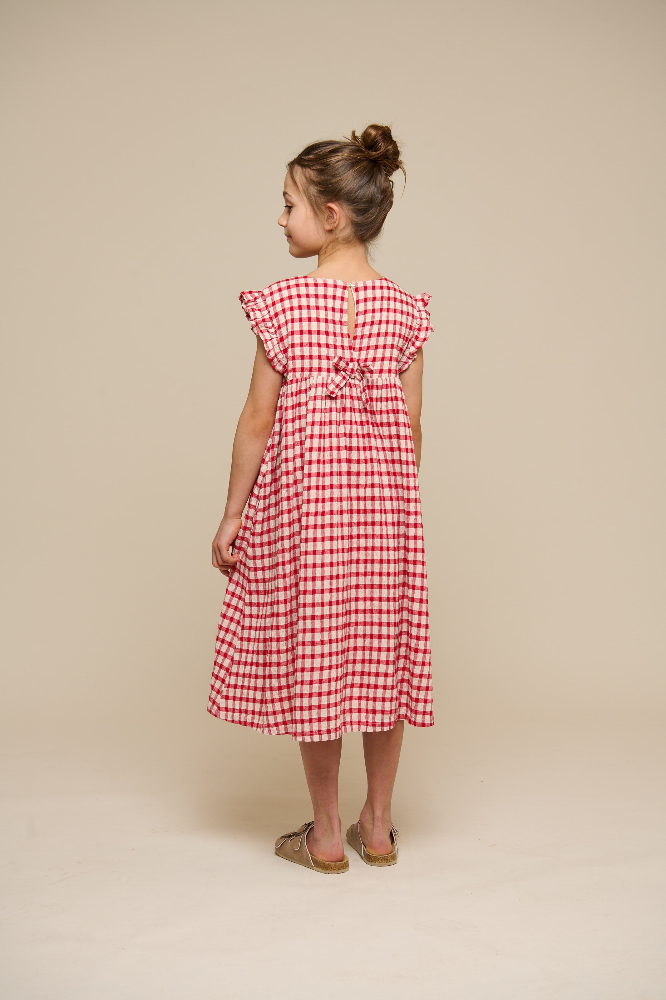 Kariertes Baumwollkleid - Tween - Cherry Red | 100905 Bonnie