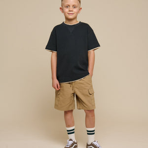 Texturiertes T-Shirt - Tween - Forest Green | 100714 Malthe