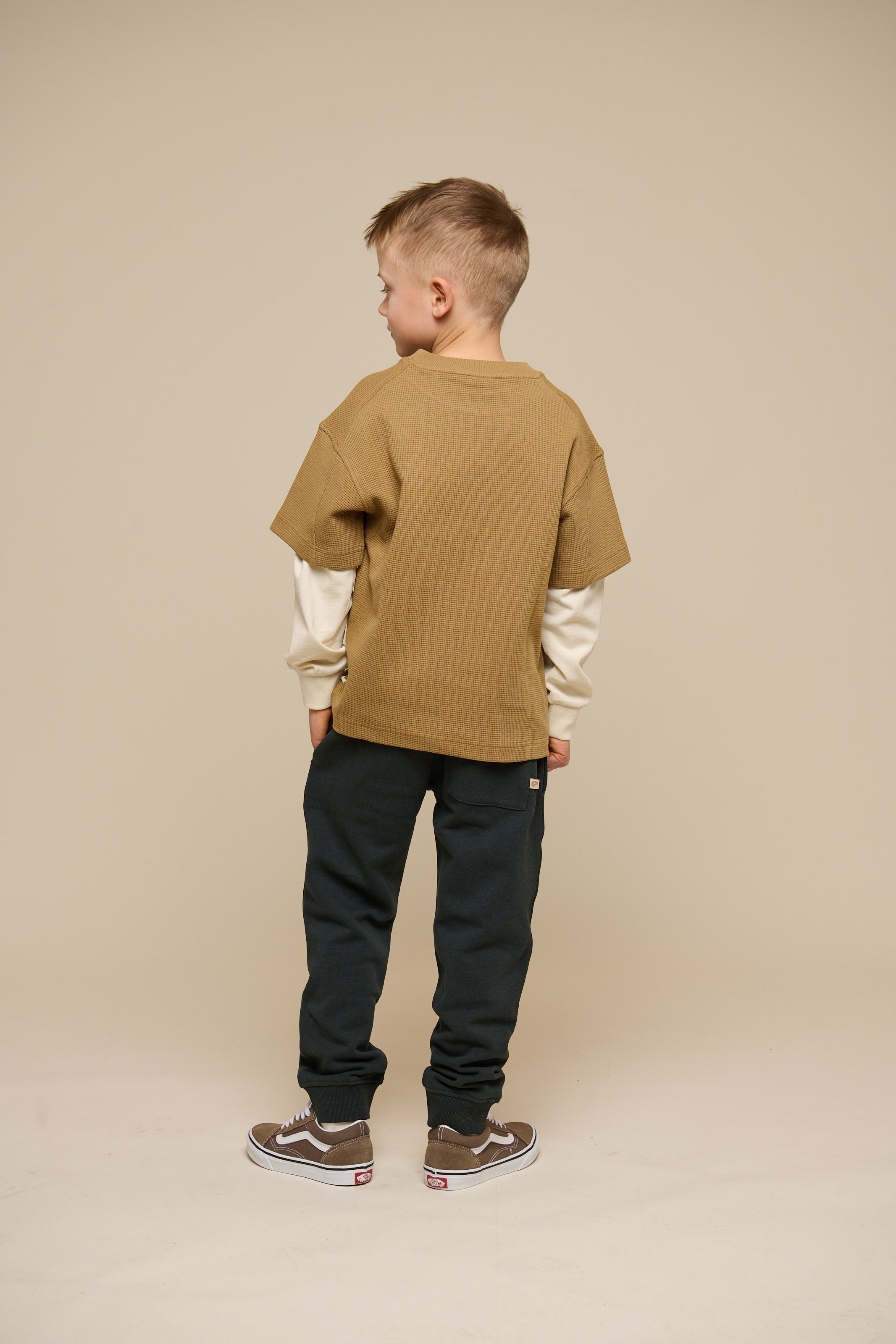 Waffel T-Shirt - Tween - Khaki | 101149 Evan