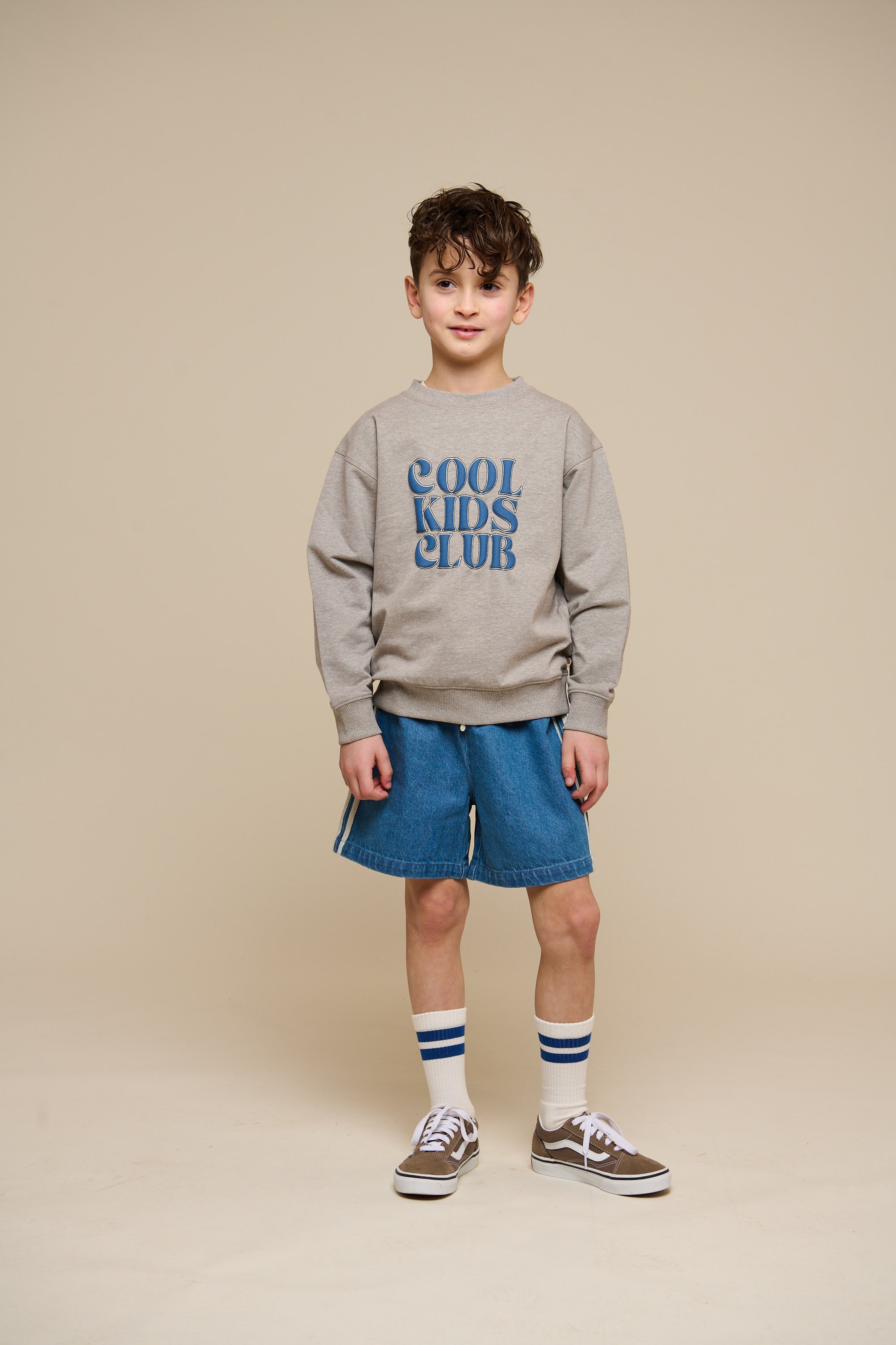 Crewneck-Sweatshirt - Tween - Grey melange | 101162 Nathan