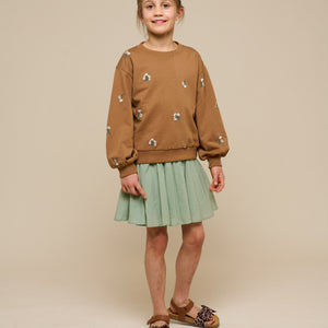 Besticktes Crewneck Sweatshirt - Tween - Coconut | 101214 Kimber