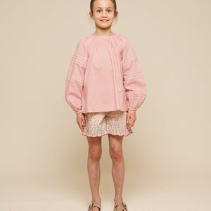 Blumenbedruckte Poplinshorts - Tween - Rose | 100957 Poppy