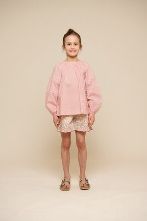 Blumenbedruckte Poplinshorts - Tween - Rose | 100957 Poppy