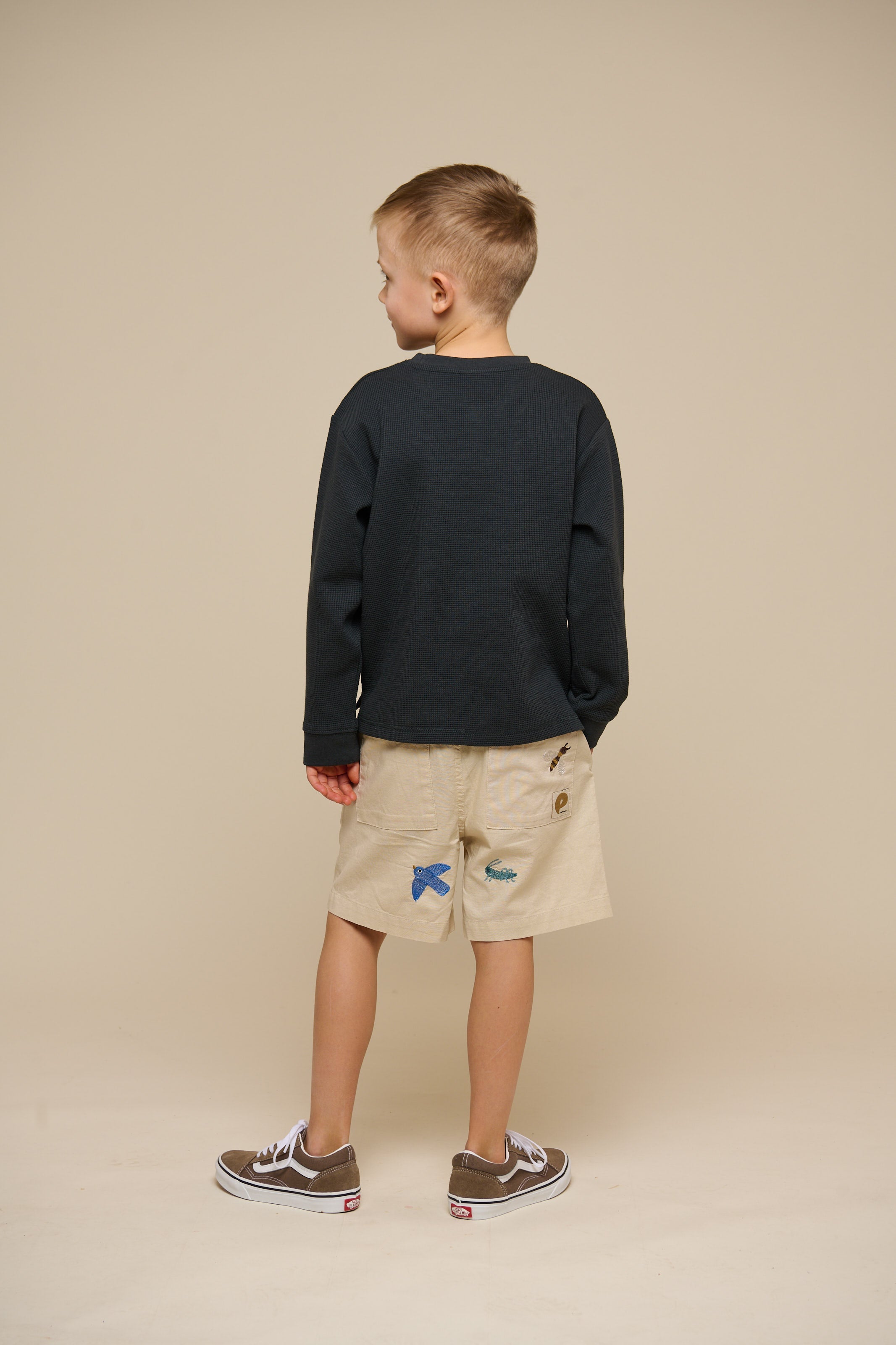 Texturiertes Langarm-T-Shirt - Tween - Forest Green | 100708 Malthe