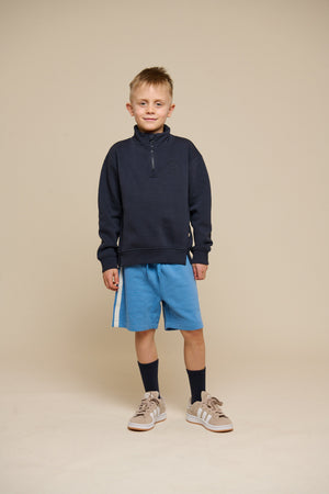 Sweatshirt mit halbem Reißverschluss - Tween - Navy | 100807 Tristan