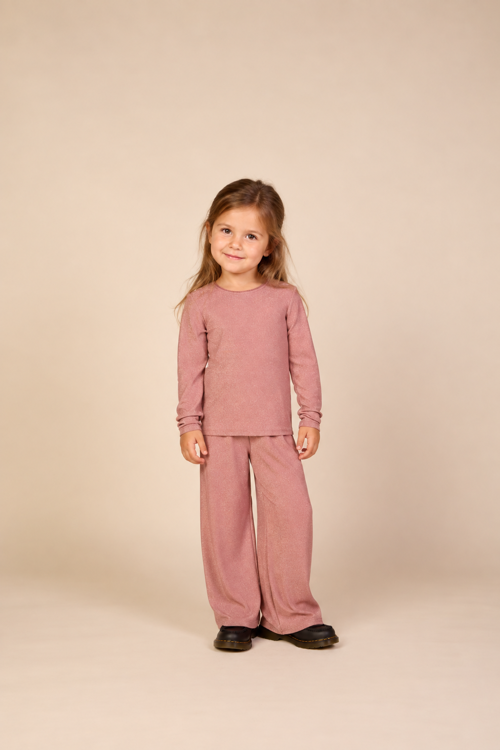Hose mit Lurex Kids - Dusty Rose | 101669 Helen