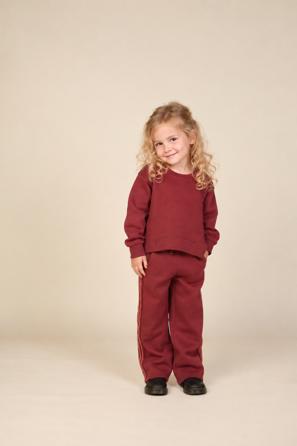 Jogginghose mit Seitenstreifen Kids - Bordeaux | 101628 Zoe
