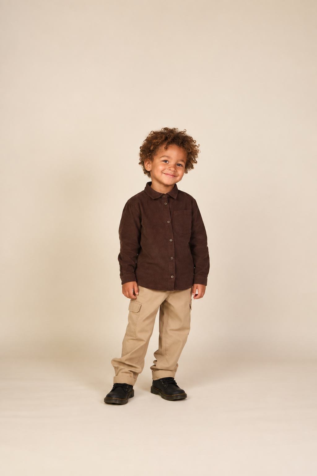 Cordhemd Kids - Dark Brown | 101655 Jonny