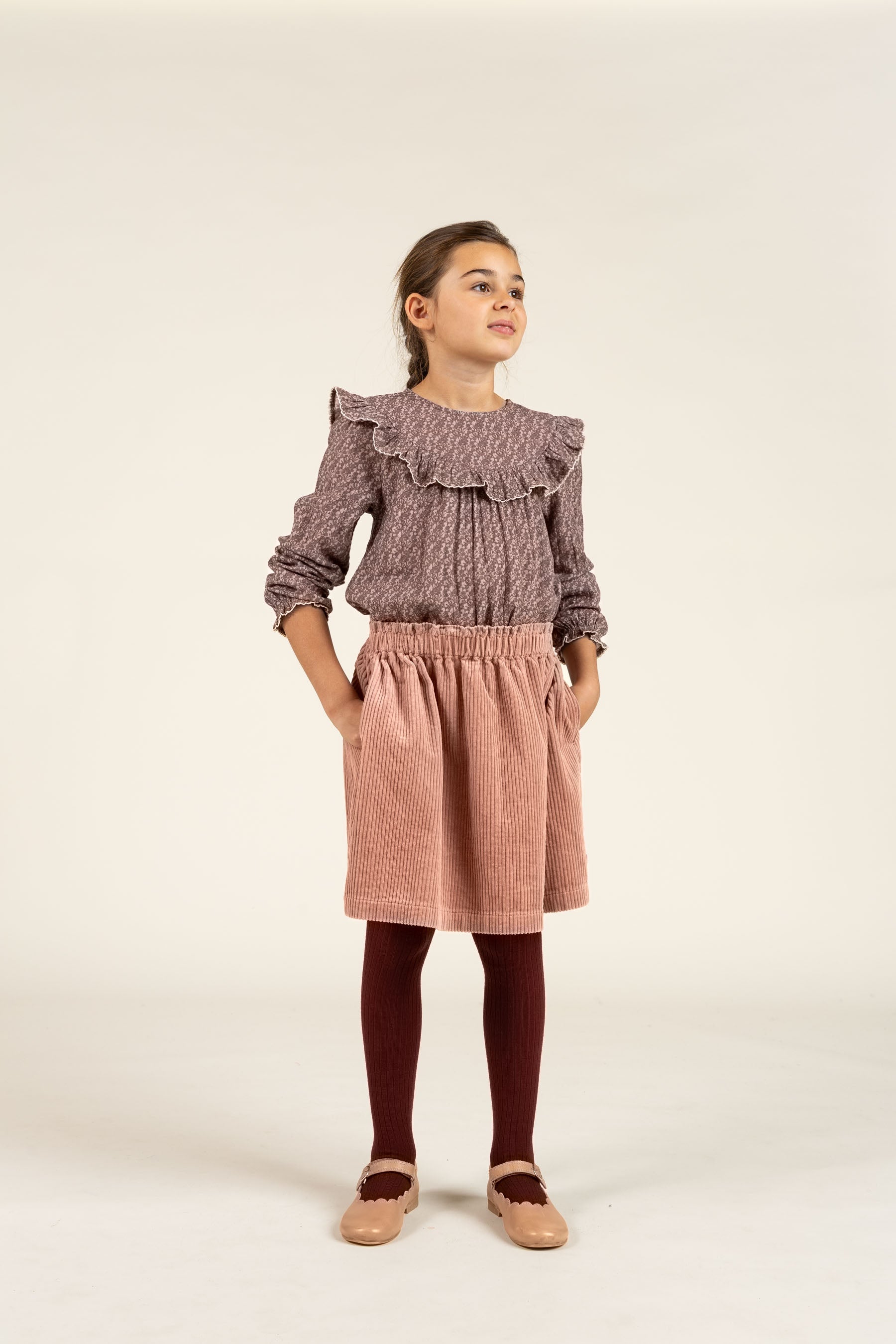 Breit-Cord Rock - Tween - Rose | 100623 Margot