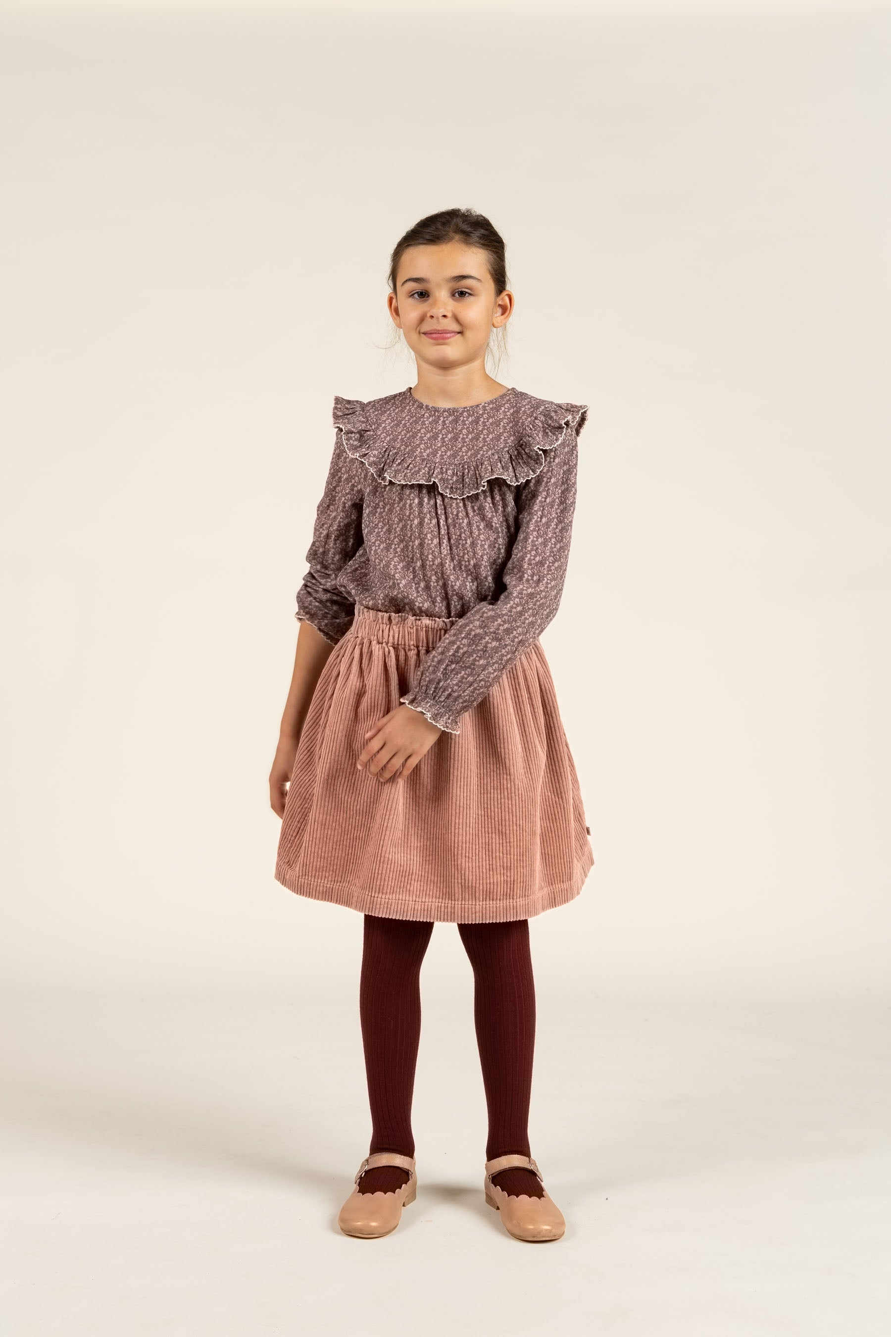 Breit-Cord Rock - Tween - Rose | 100623 Margot