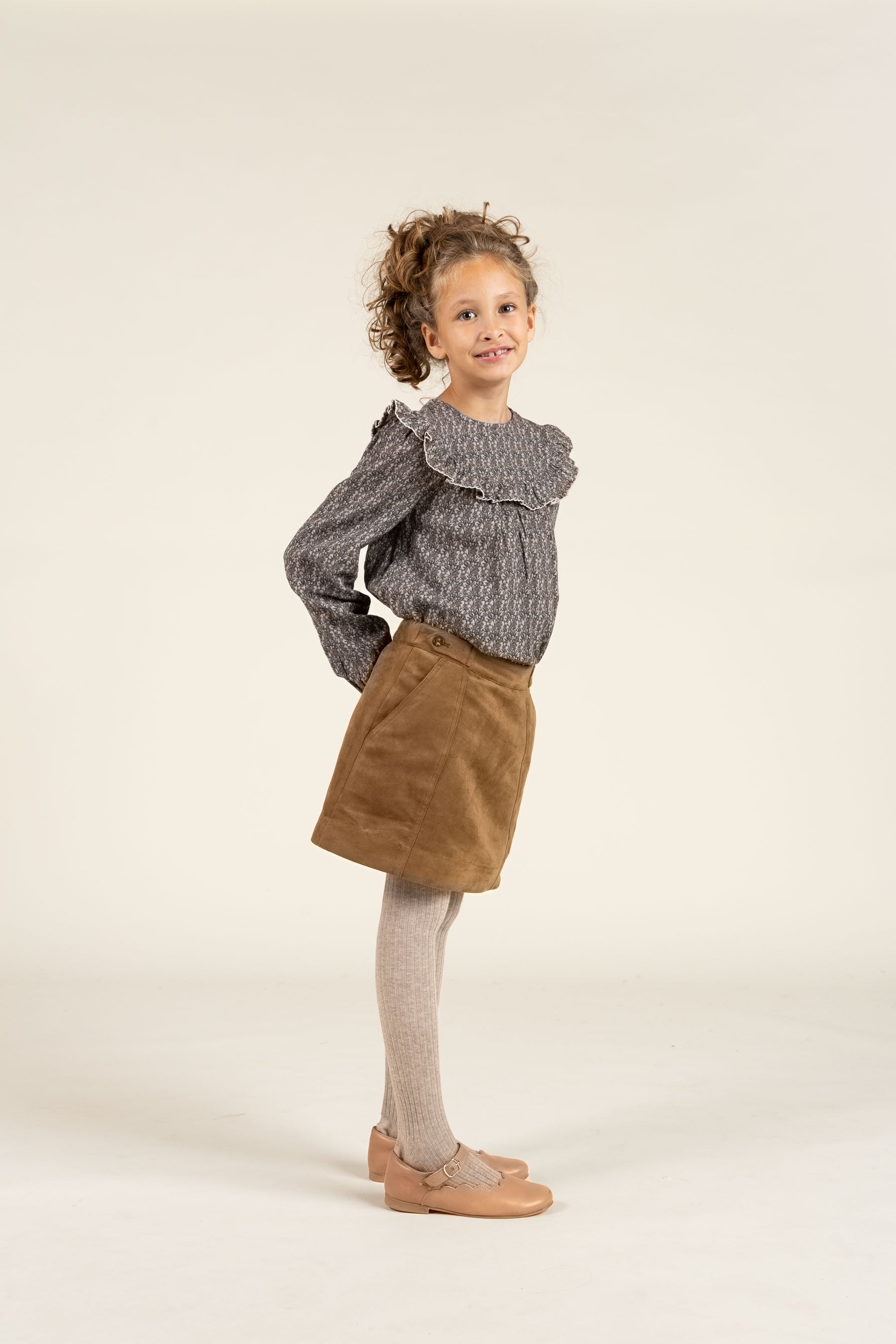 Wildlederimitat-Rock - Tween - Coffee | 100593 Selene