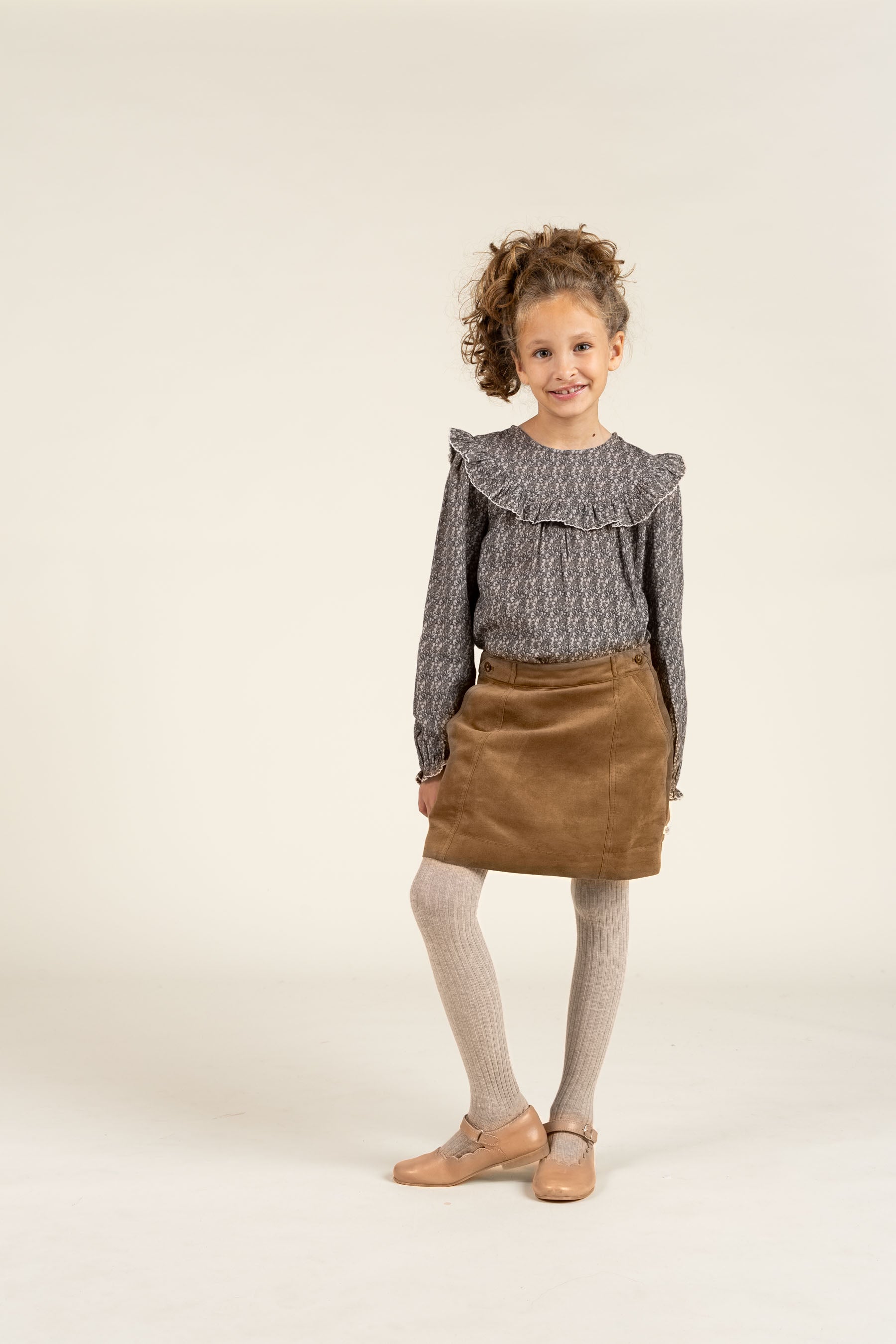 Wildlederimitat-Rock - Tween - Coffee | 100593 Selene