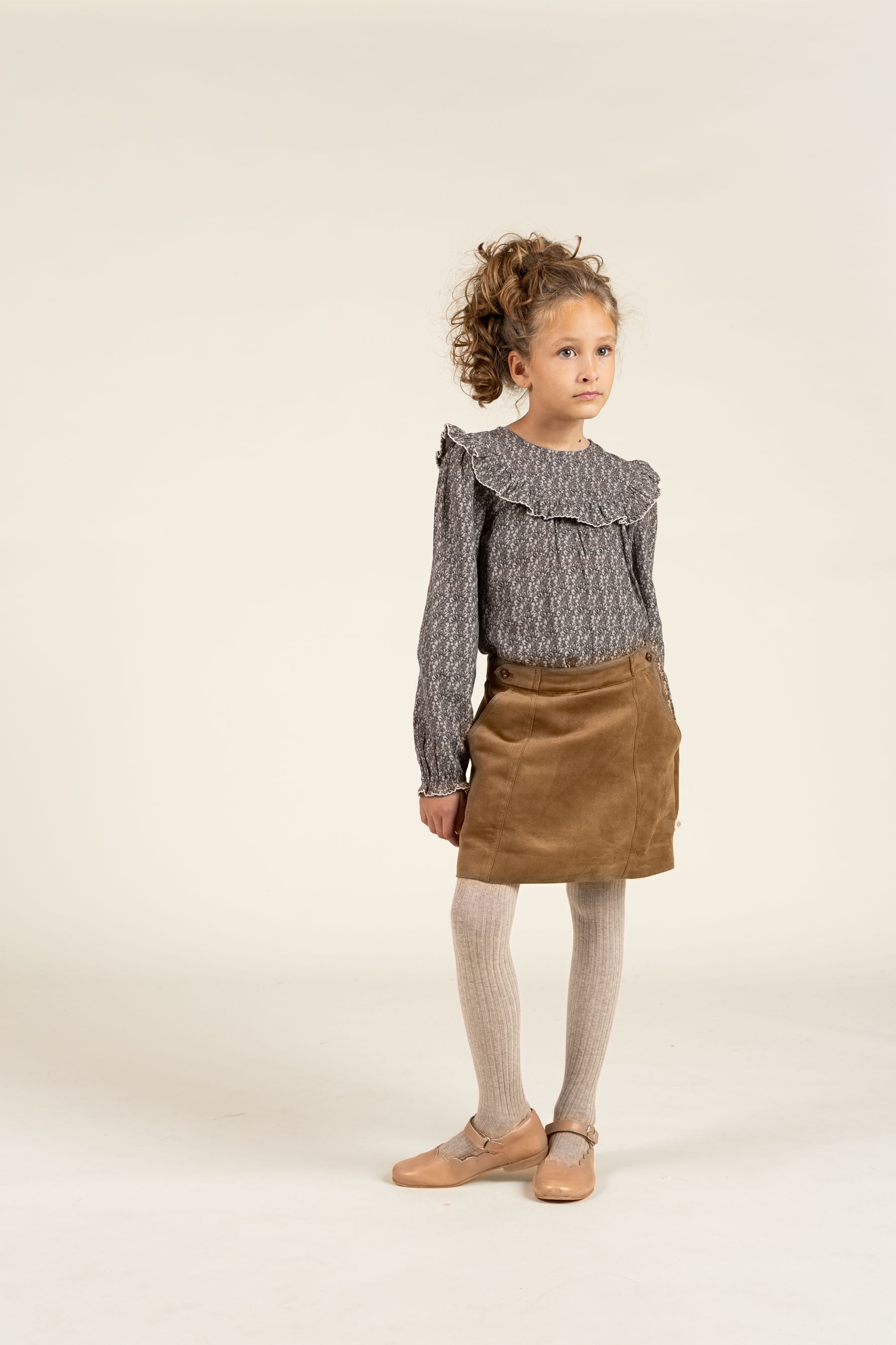 Wildlederimitat-Rock - Tween - Coffee | 100593 Selene