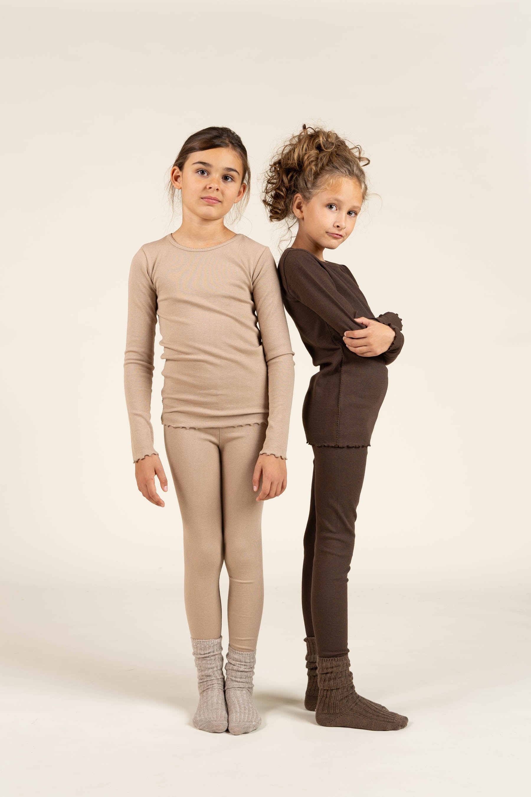 Leggings aus Modalripp - Tween - Chocolate | 100585 Mia