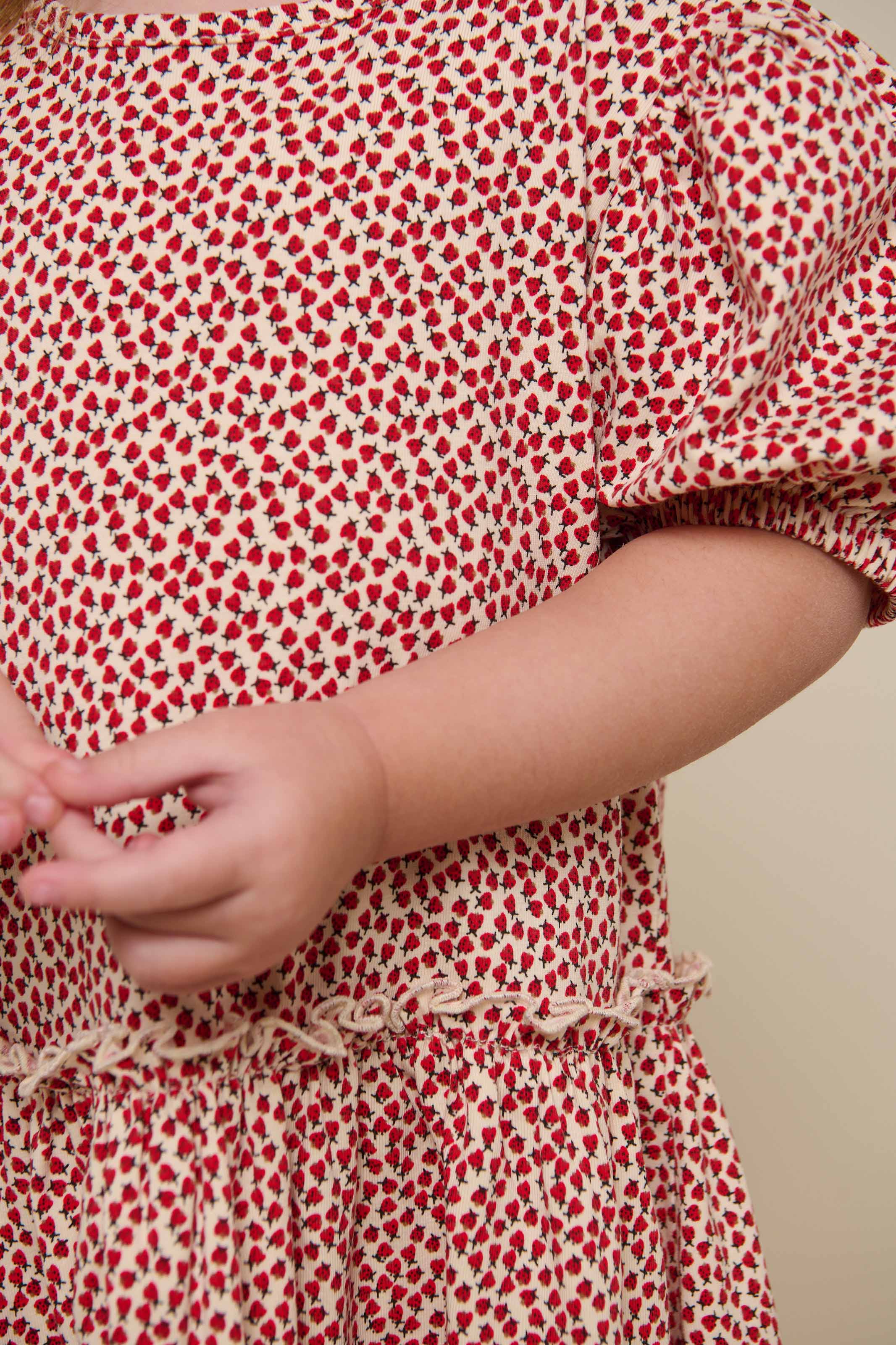 Jersey-Kleid - Kids - Cherry Red | 101225 Lea