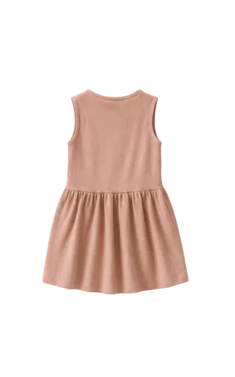 Ärmelloses Kleis aus Modalripp - Kids - Rose Tan | 101296 Lottie