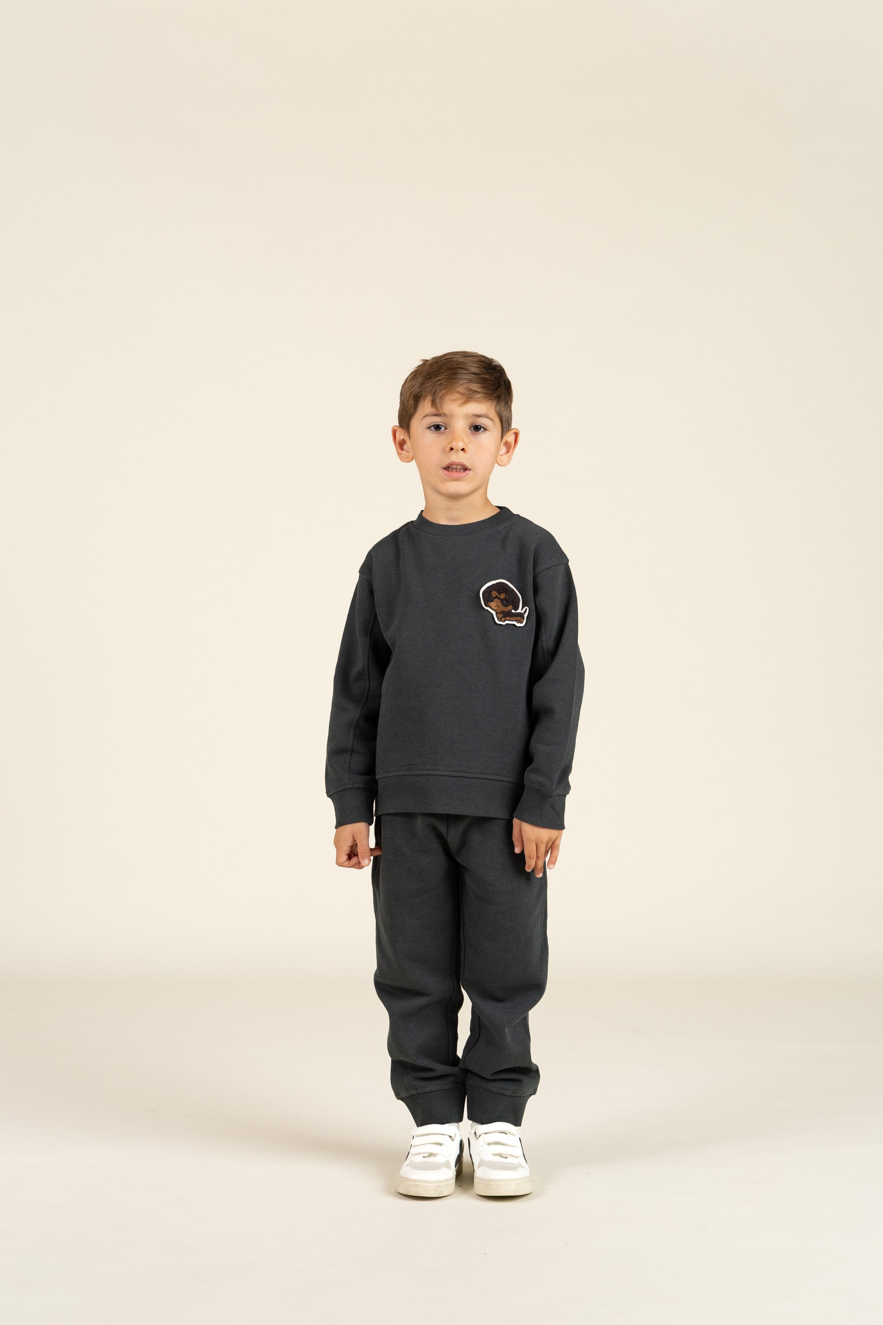 Sweatshirt mit Rundhalsausschnitt - Kids - Forest Green Melange | 100892 Justin