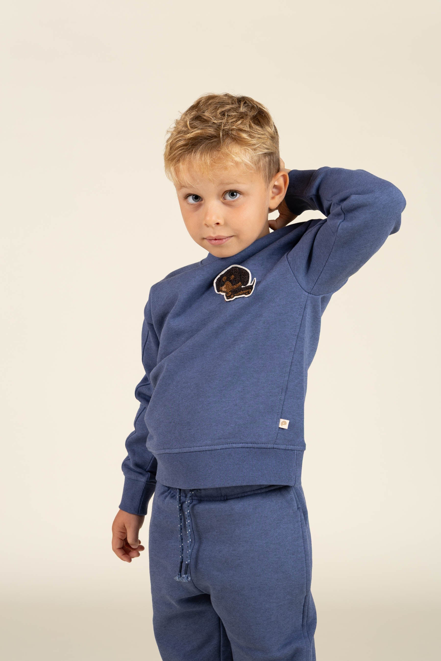 Sweat Hose - Kids - Indigo Blue Melange | 100894 Justin