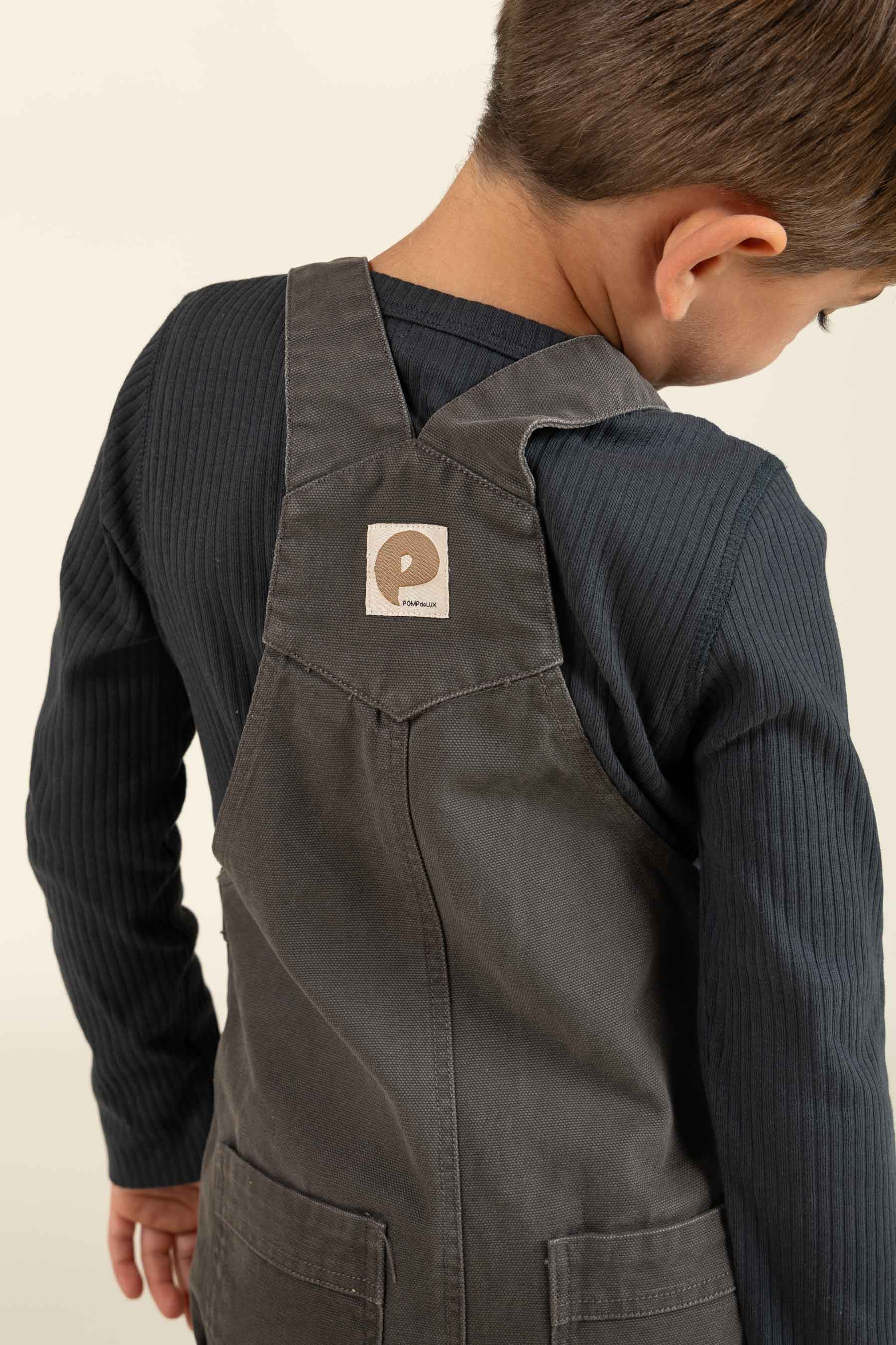 Canvas-Overall - Kids - Dark Grey | 100121 Dereck