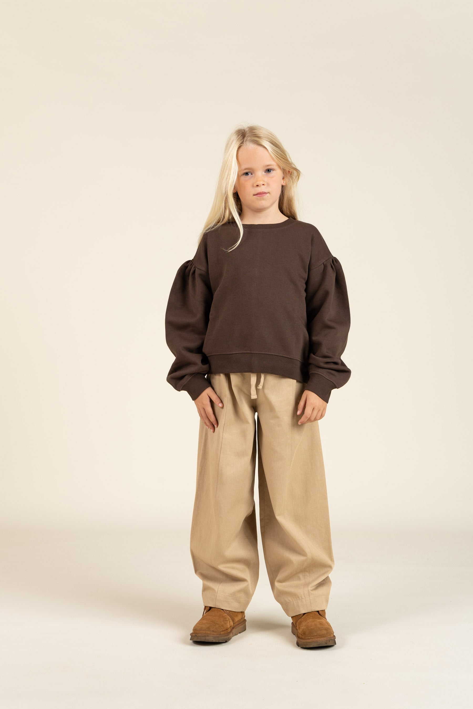 Barrel Leg Tencel Hose - Tween - Beige | 100135