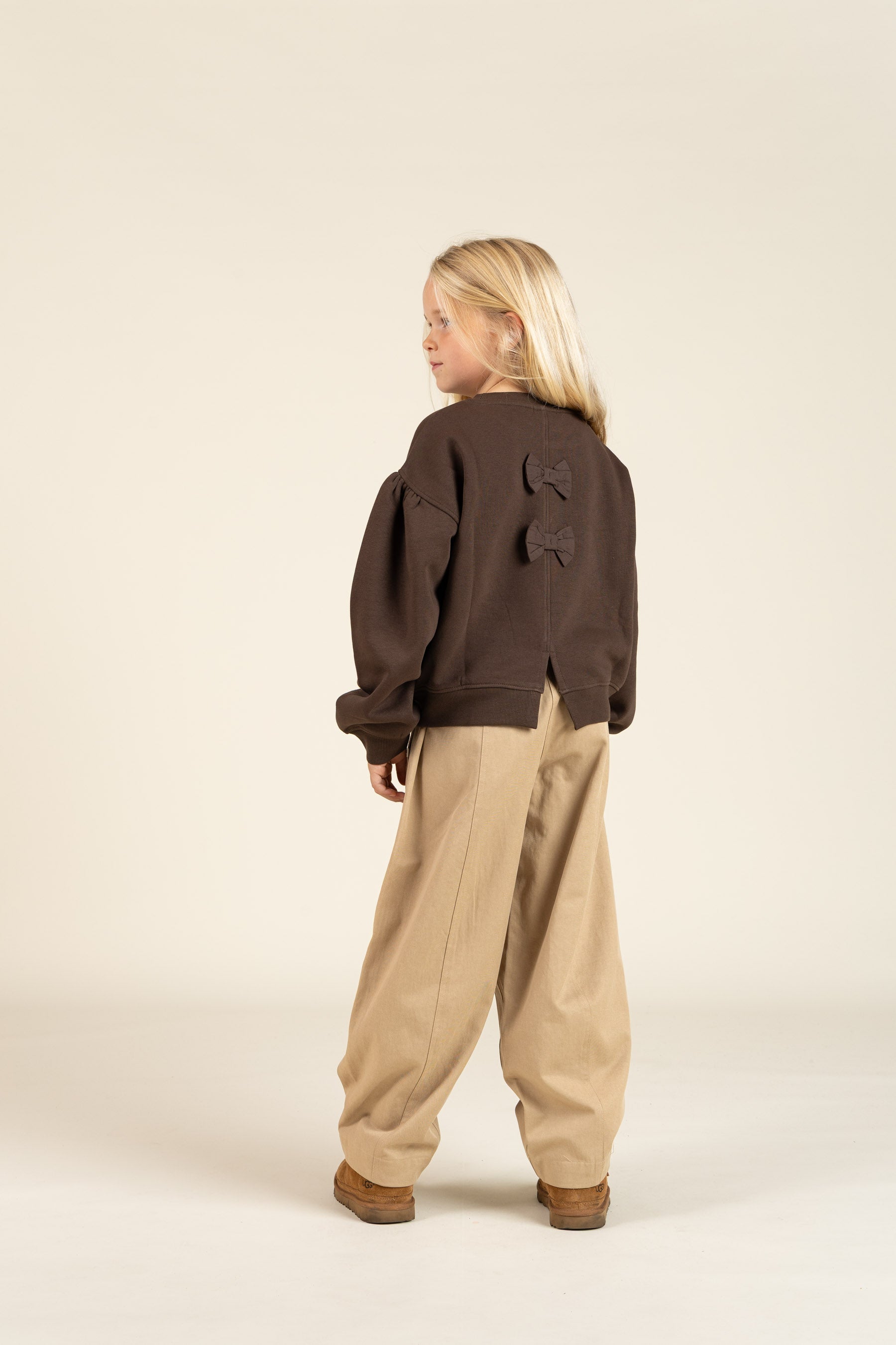 Sweatshirt mit Schleifendetail - Tween - Chocolate | 100815 Ruth