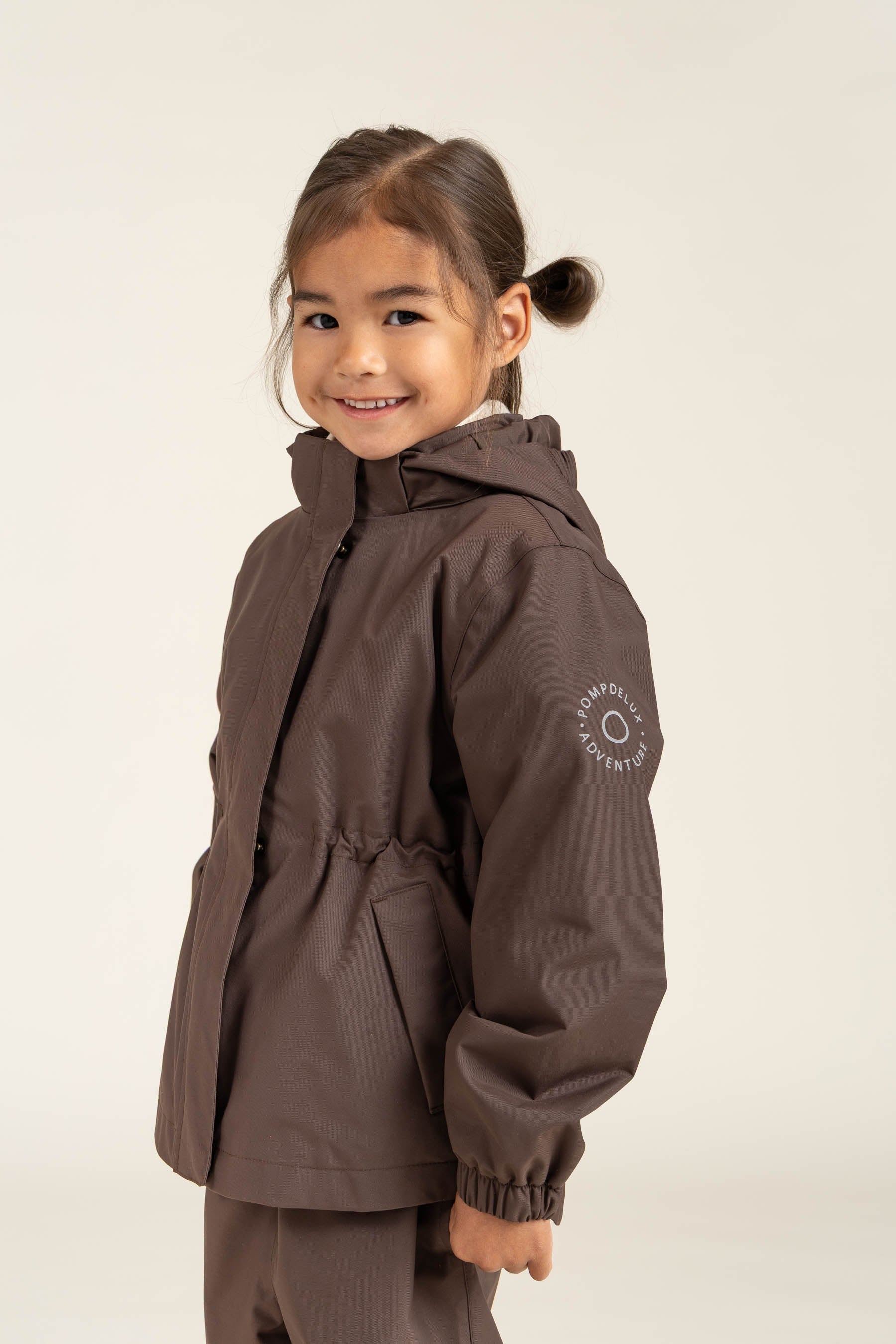 Shell Jacke mit Kordelzug - Kids - Chocolate | 100497 Lucy