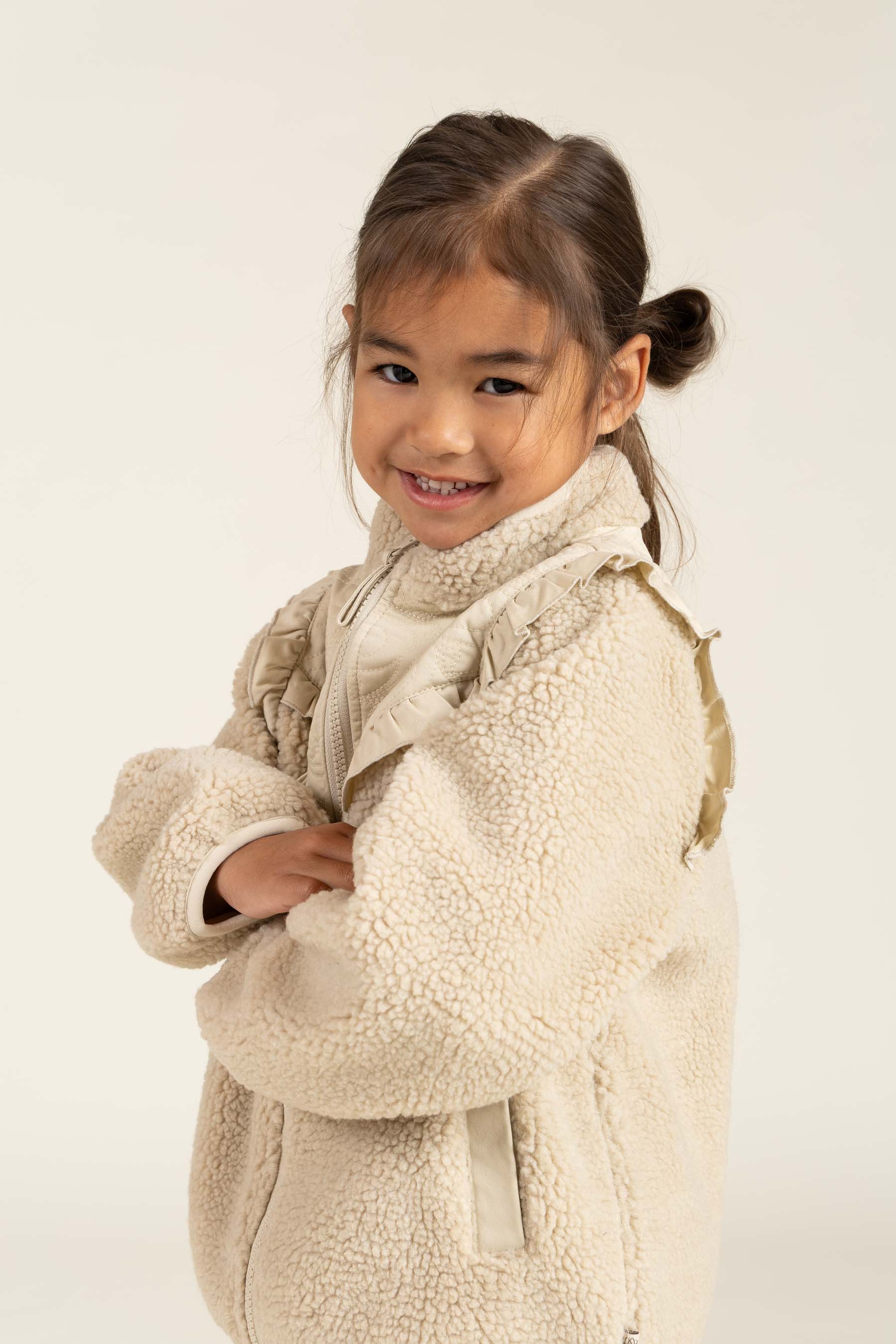 Teddyjacke mit Reißverschluss und Rüschen - Kids - Nature | 100638 Madison
