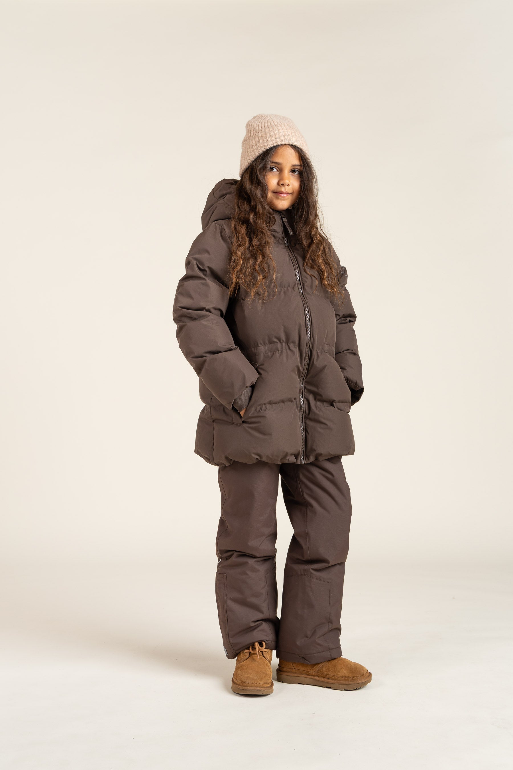 Winterjacke mit Kordelzug - Tween - Chocolate | 100537 Elenor