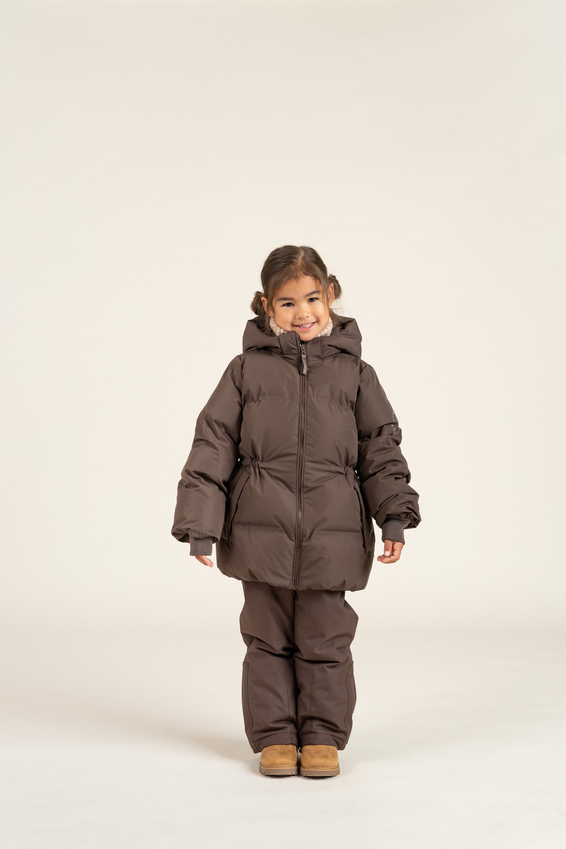 Winterjacke mit Kordelzug - Kids - Chocolate | 100536 Elenor