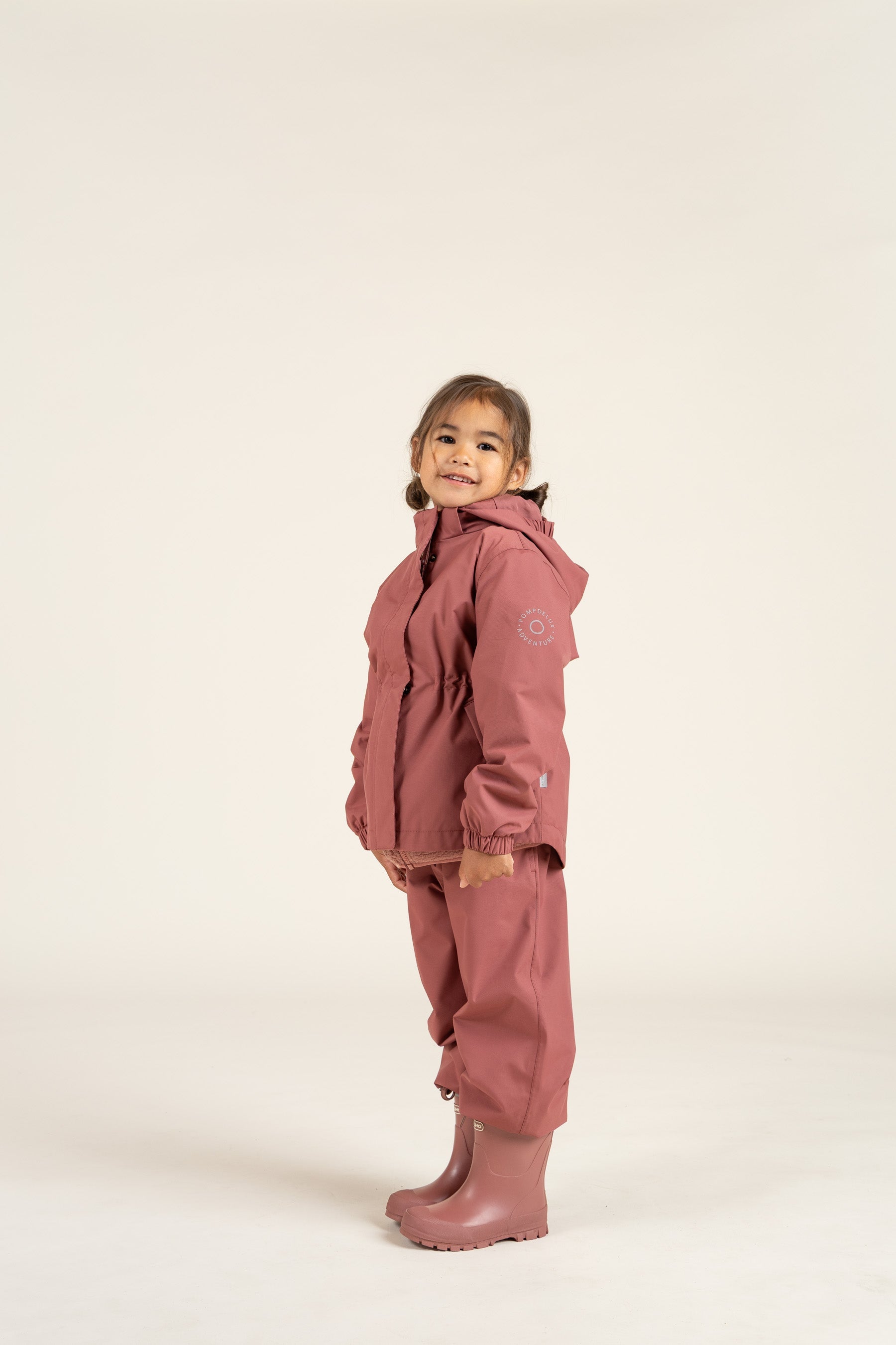 Shell Jacke mit Kordelzug - Kids - Vintage Red | 100495 Lucy