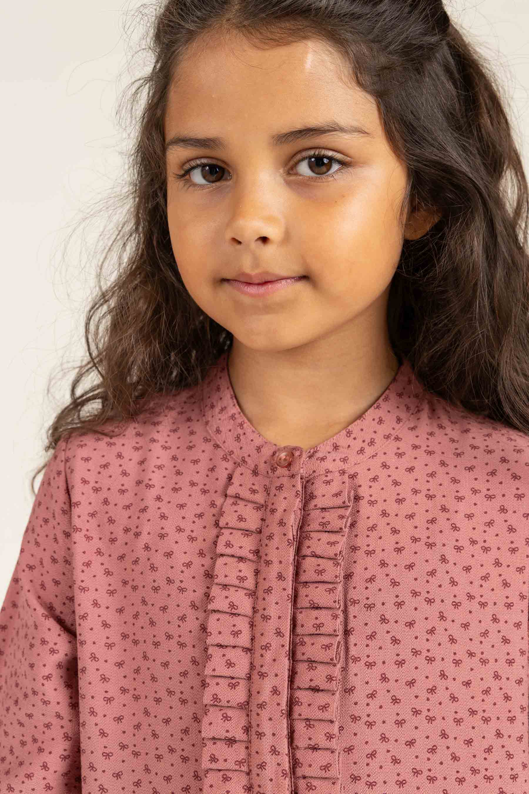 Bedrucktes Kleid aus Krepp-Viskose - All- Rose | 100661 Ana