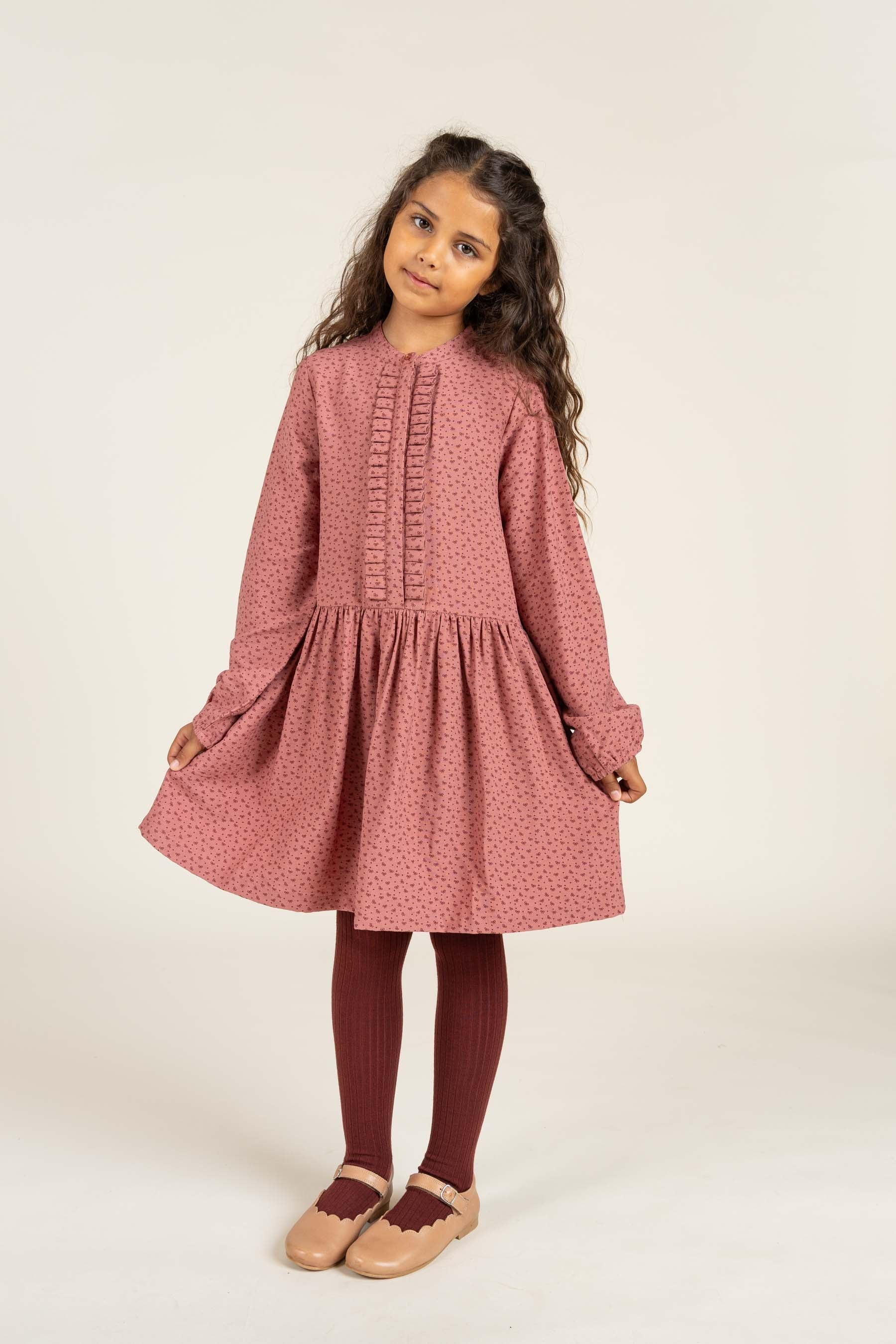 Bedrucktes Kleid aus Krepp-Viskose - All- Rose | 100661 Ana