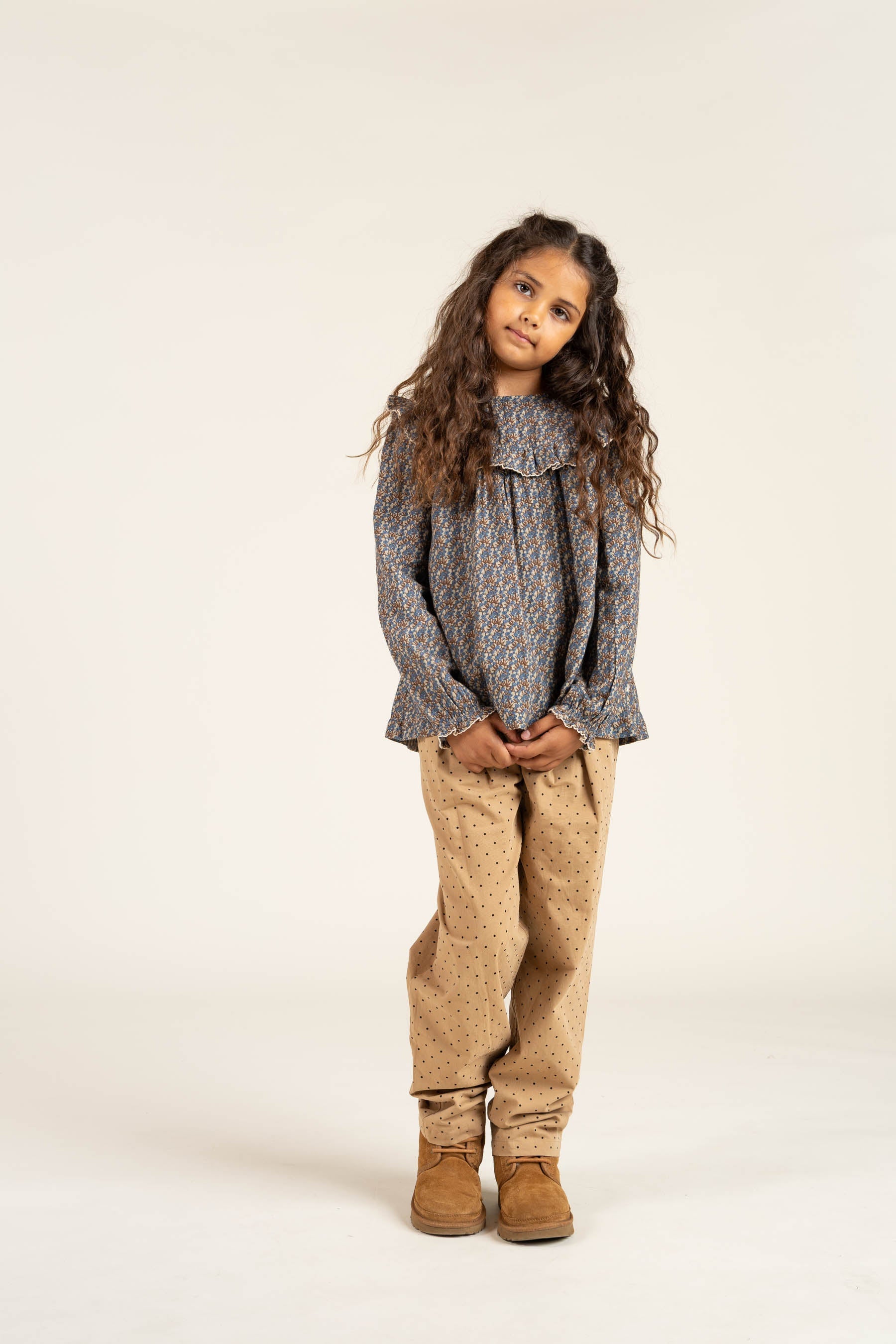 Twill-Hose mit Punkten - Tween - Beige | 100615 Iris