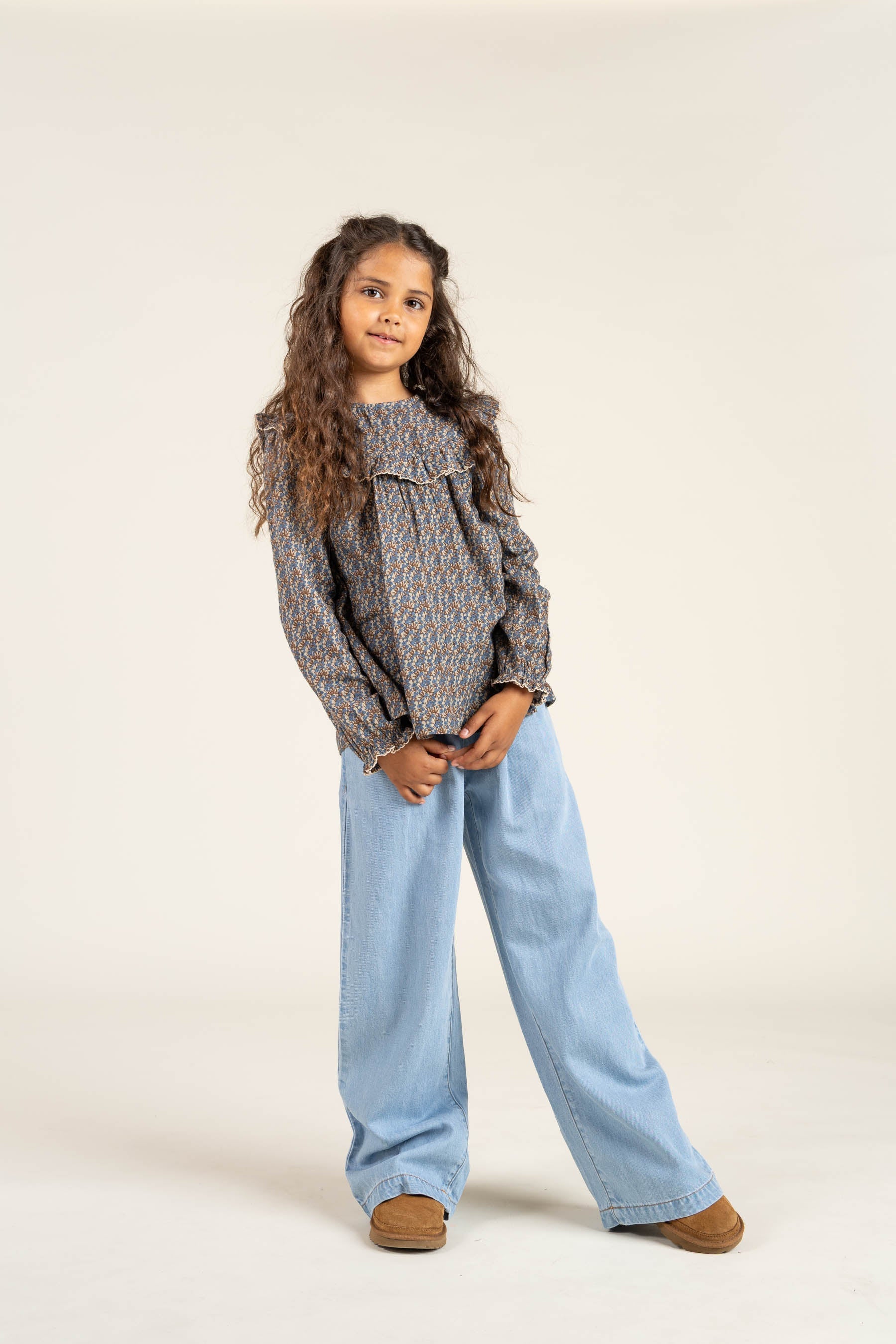 Weite weiche Jeanshose - Tween - Blue Denim | 100103 Lea