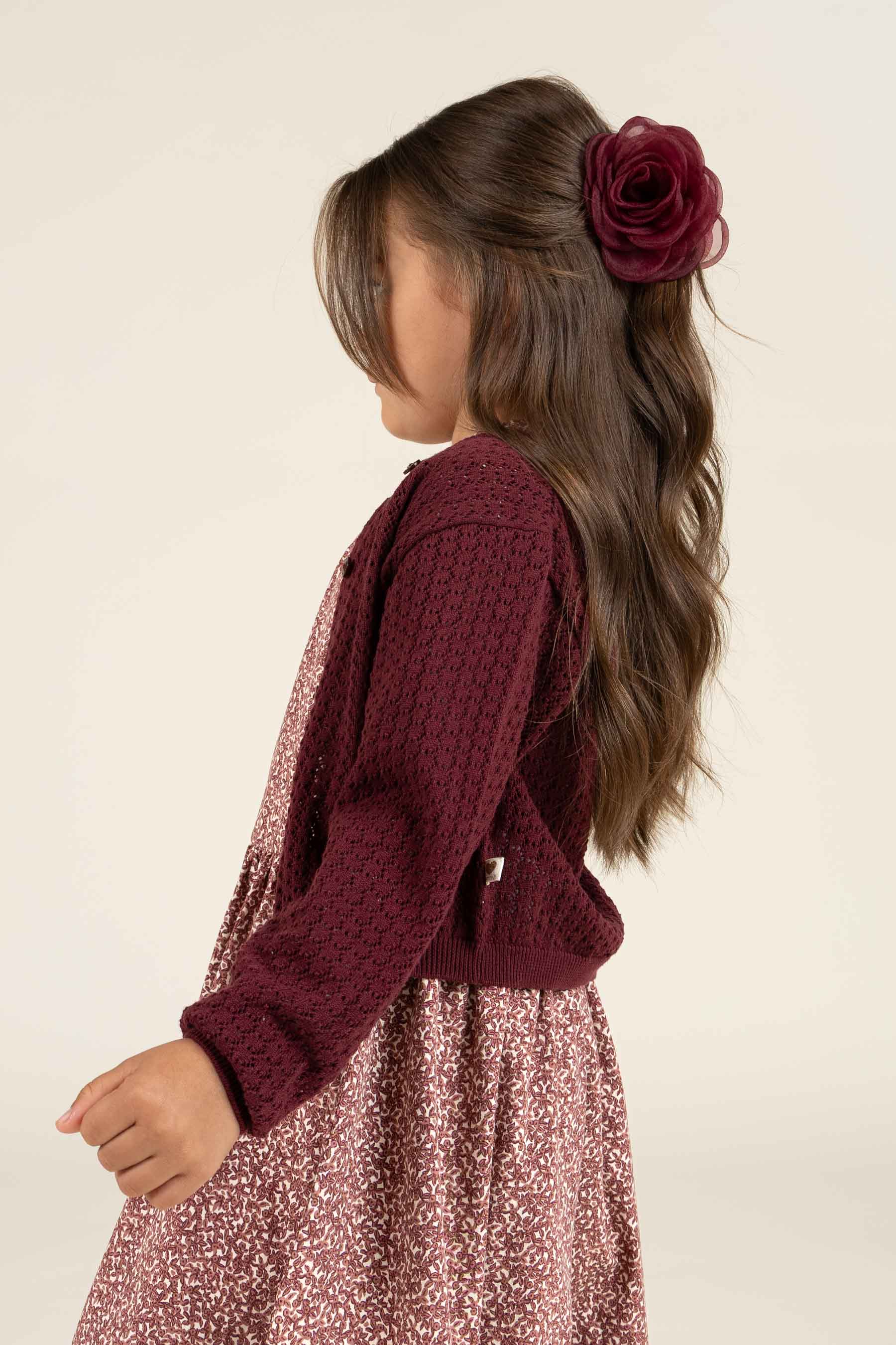 Rosen-Haarspange - All - Burgundy | 100709 Rosie