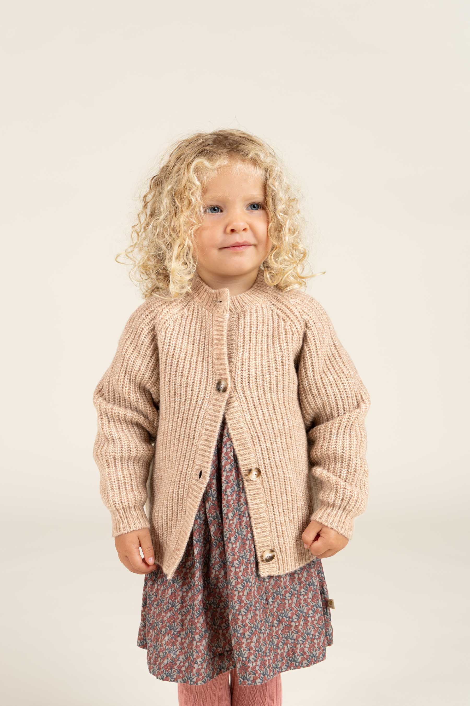 Bedrucktes Kleid aus doppelter Gaze - Kids - Rose / Green | 100728 Maggie