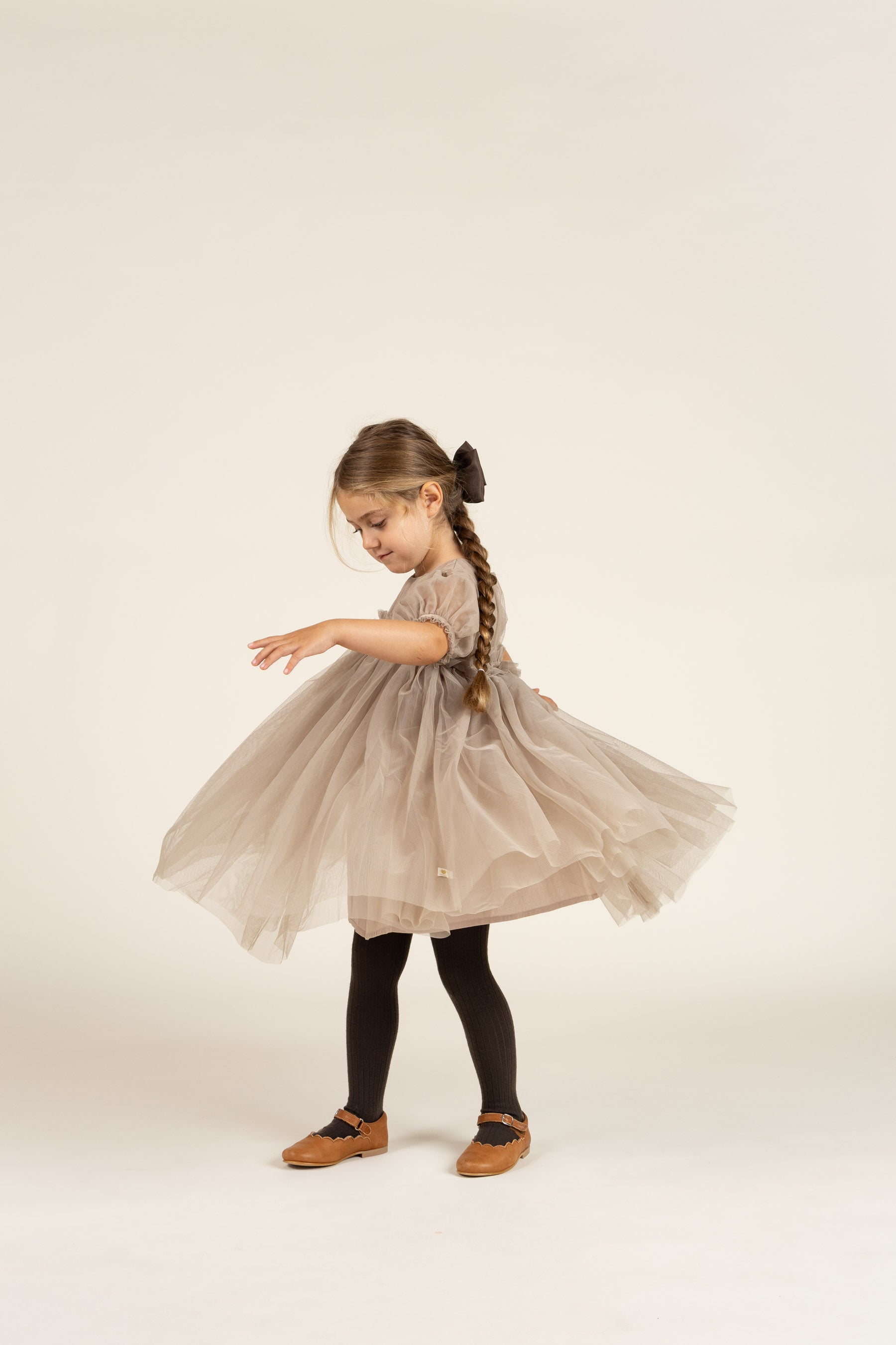 Tüllkleid - All - Caffe Latte | 100672 Mille