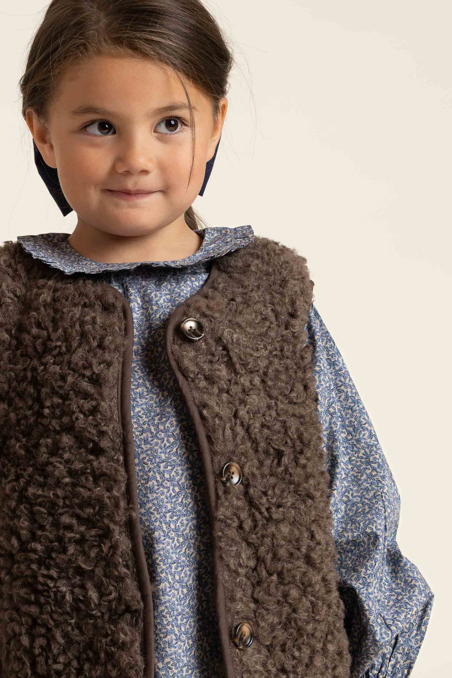 Teddy-Weste - Kids - Chocolate | 100552 Ellie
