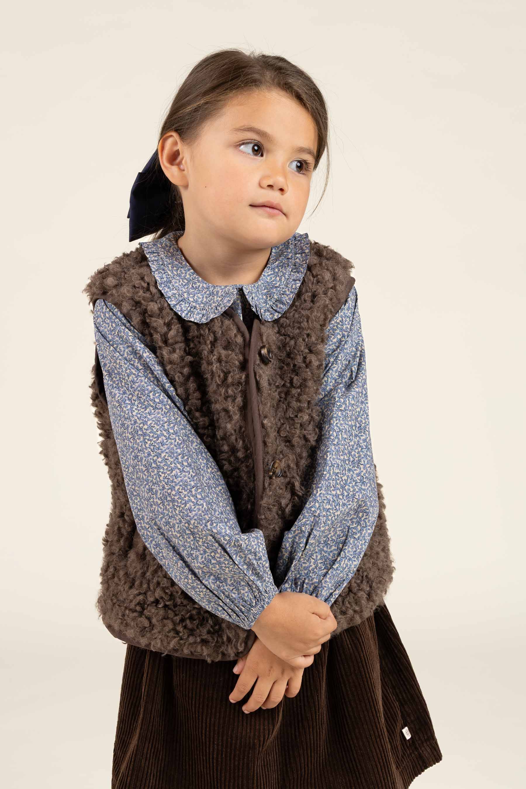 Teddy-Weste - Kids - Chocolate | 100552 Ellie