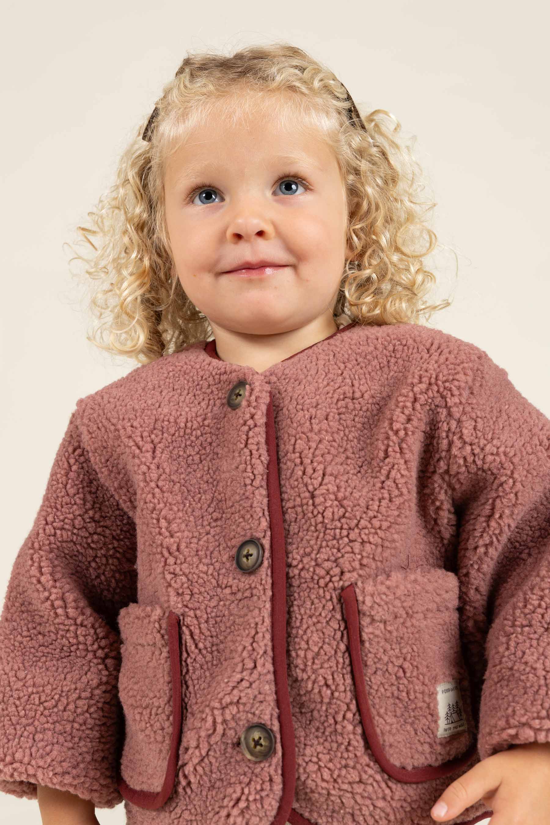 Teddyjacke mit Knöpfen - Kids - Old Rose | 100628 Mayfield