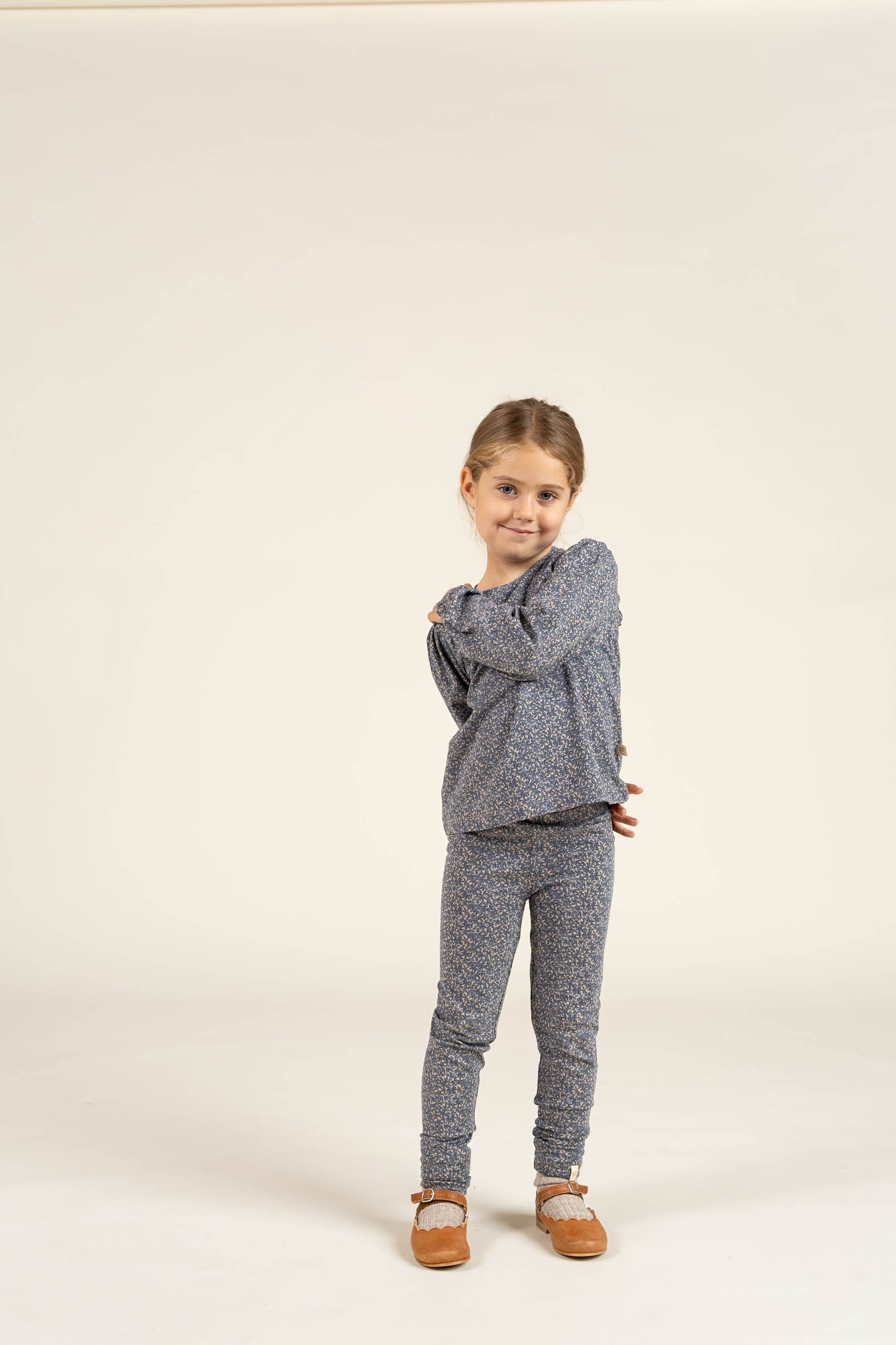 Bedruckte Jersey-Leggings - Kids - Blue | 100768 Ada