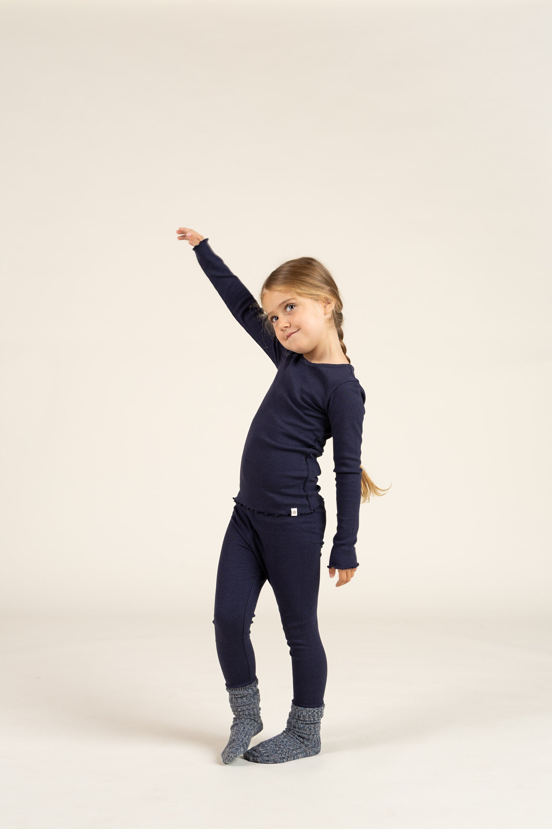 Leggings aus Modalripp - Kids - Navy | 100588 Mia