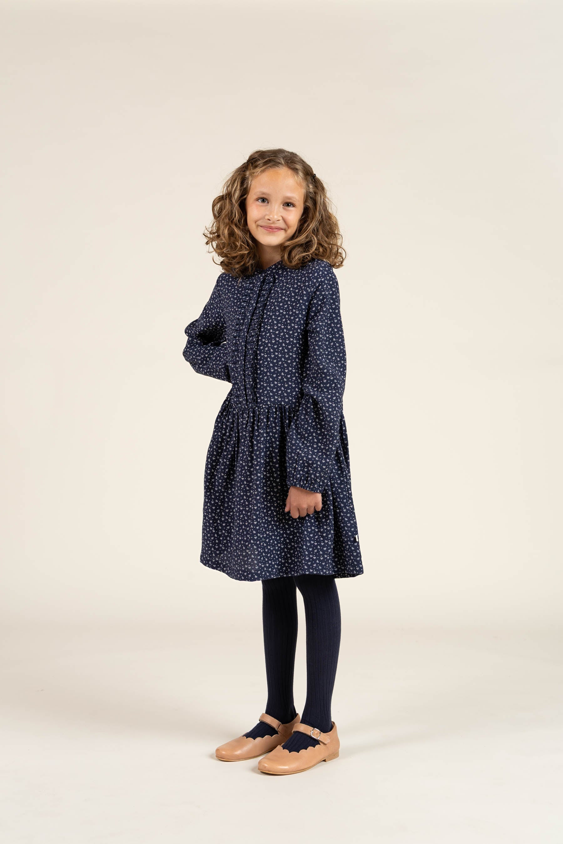 Bedrucktes Kleid aus Krepp-Viskose - All - Navy | 100662 Ana