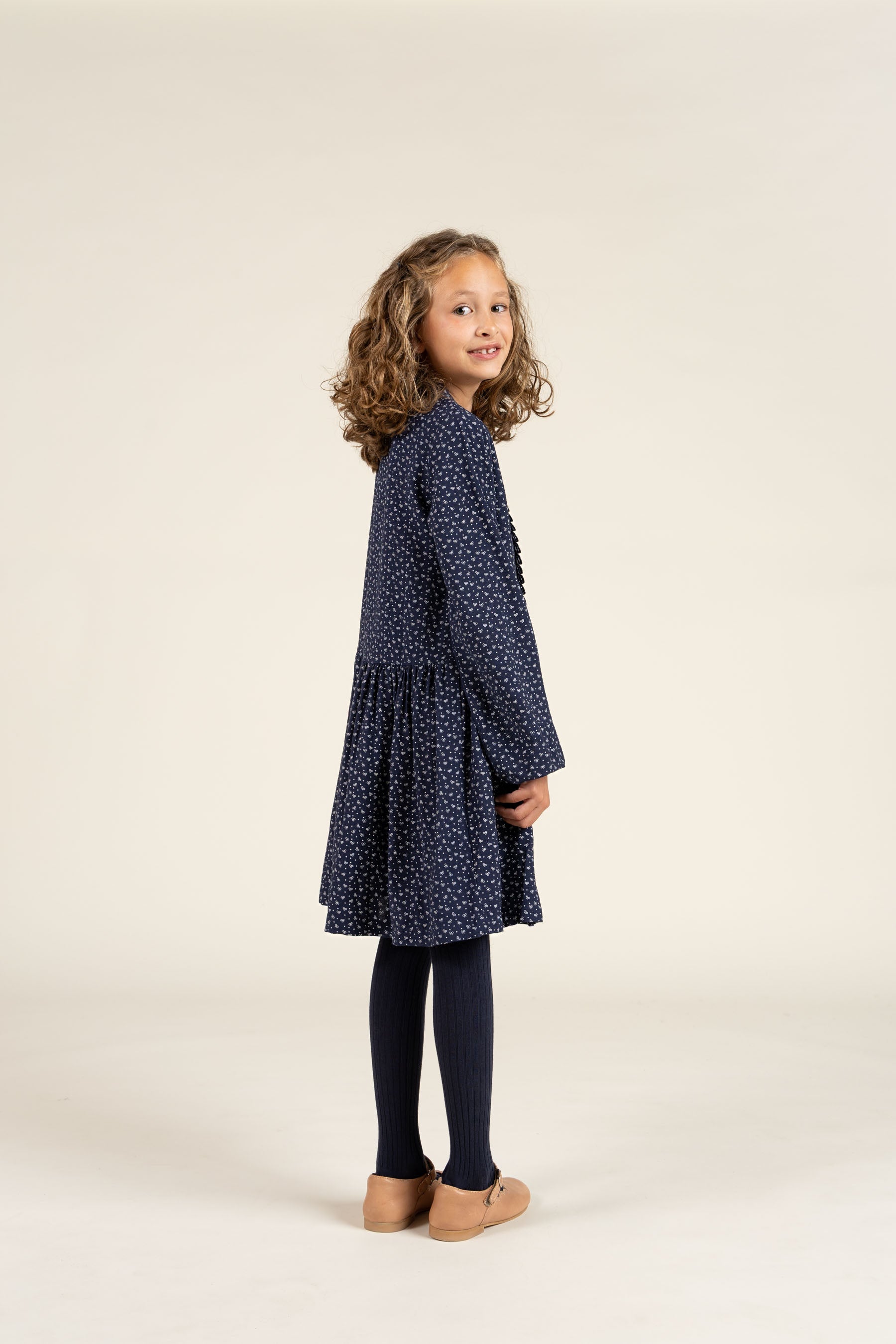 Bedrucktes Kleid aus Krepp-Viskose - All - Navy | 100662 Ana