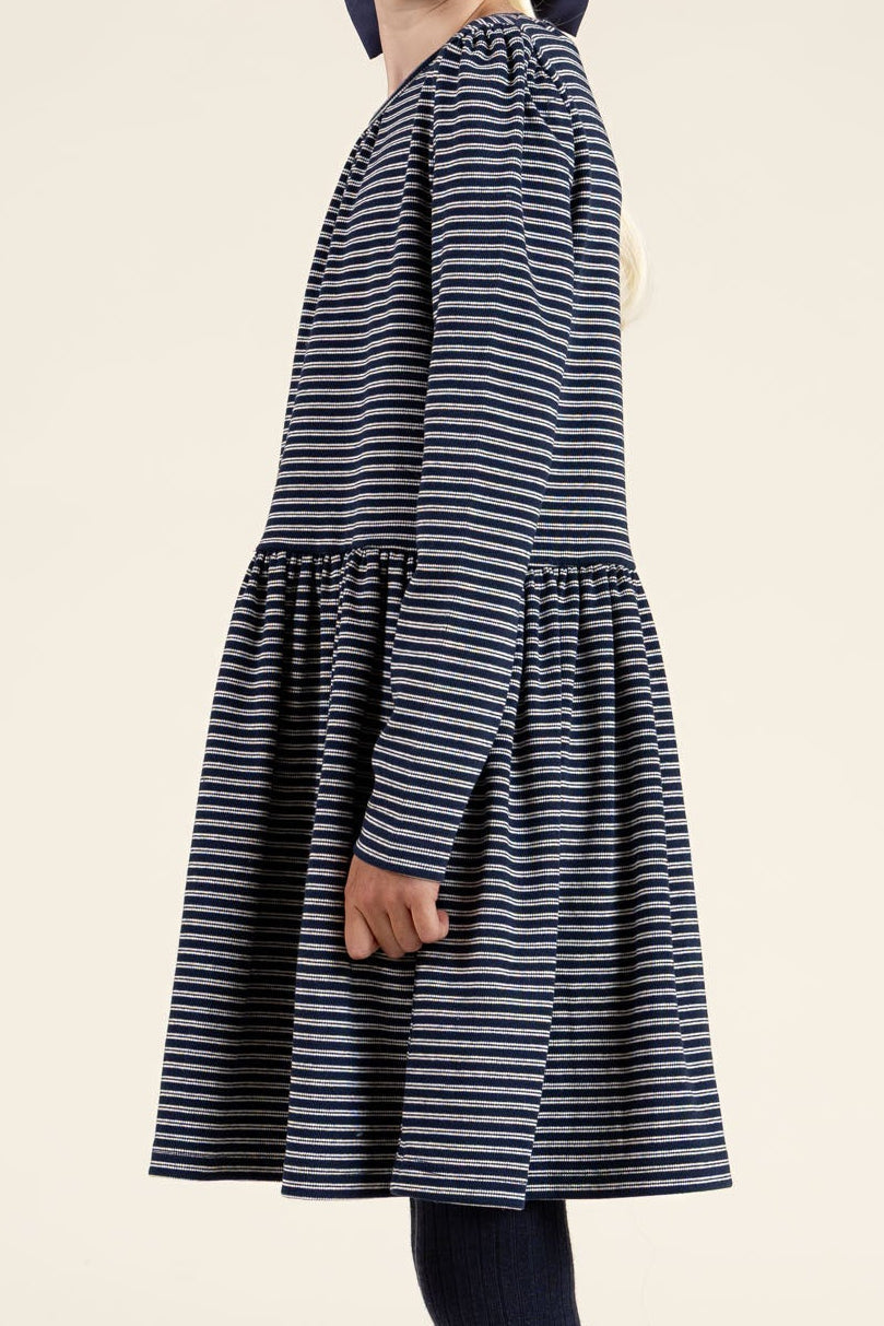 Gestreiftes Jersey-Kleid - Tween - Navy Stripe | 100653 Elise