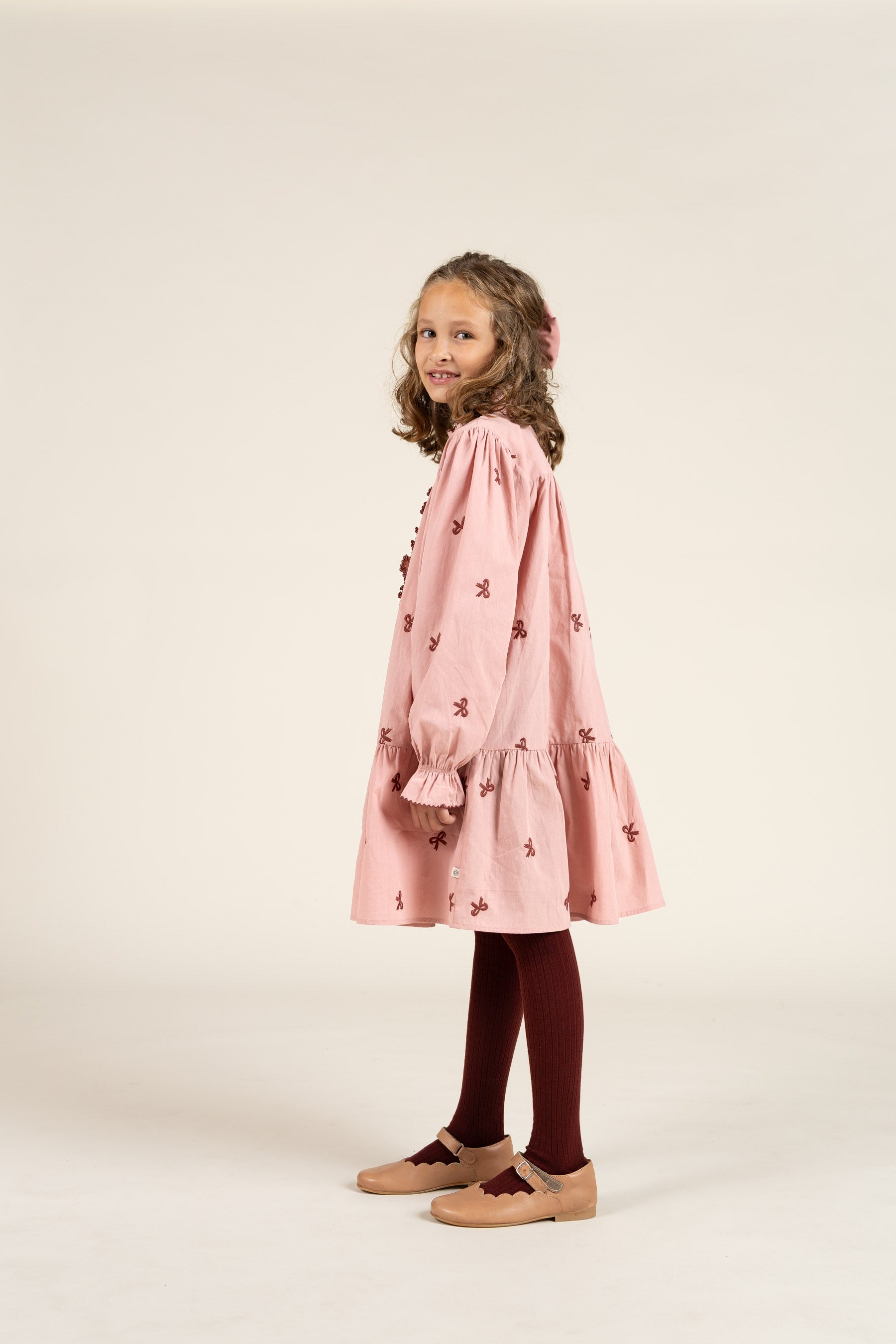 Popeline-Kleid mit Stickerei - Tween - Rose | 100682 Adison