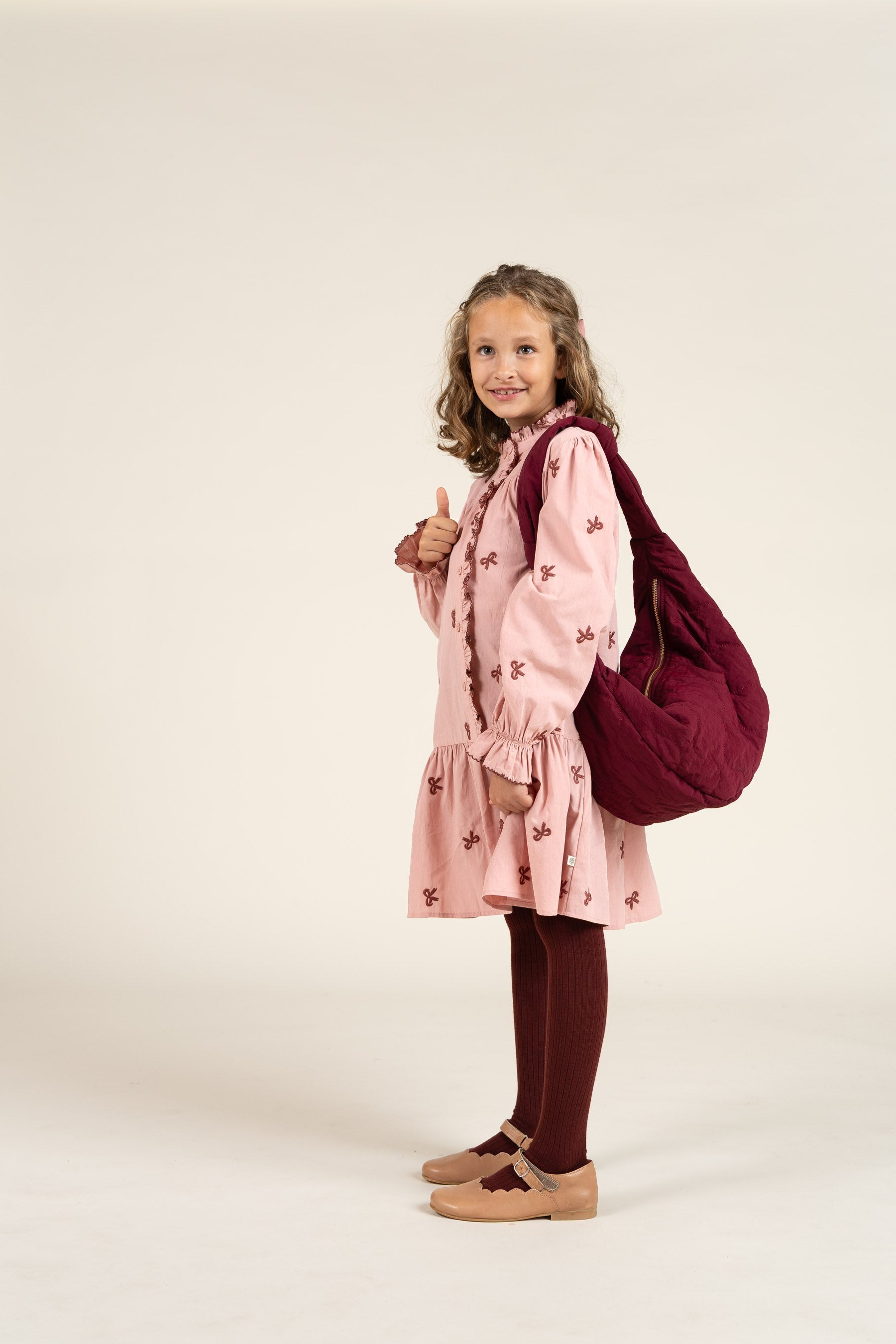 Popeline-Kleid mit Stickerei - Tween - Rose | 100682 Adison